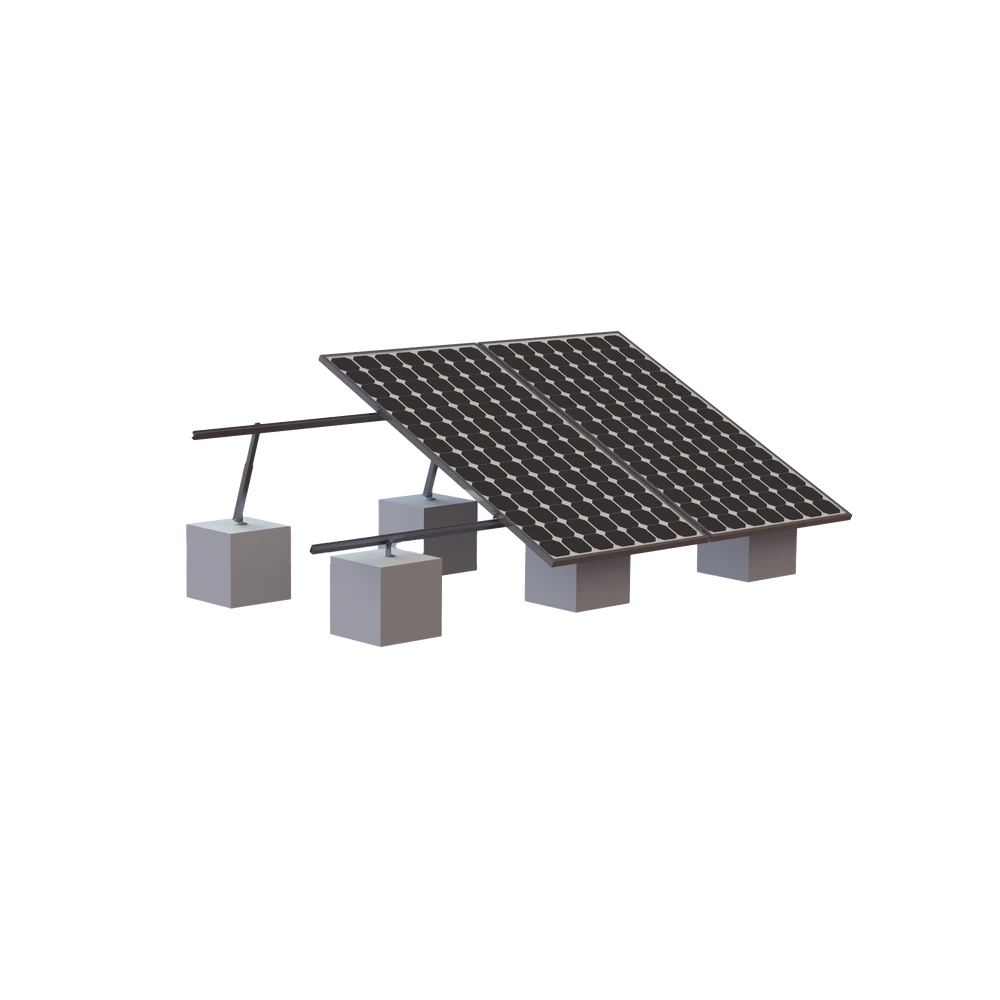 MONTAJE PARA 3 PANEL SOLAR, RIEL "8" DE 4050MM PARA MÓDULOS CON ESPESOR DE 35MM, VELOCIDAD DE VIENTO MÁX. 136KM/H (20° A 45°)-Montajes para Paneles-EPCOM POWERLINE-Bsai Seguridad & Controles