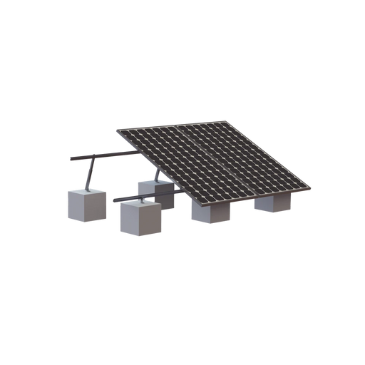 MONTAJE PARA 3 PANEL SOLAR, RIEL "8" DE 4050MM PARA MÓDULOS CON ESPESOR DE 35MM, VELOCIDAD DE VIENTO MÁX. 136KM/H (20° A 45°)-Montajes para Paneles-EPCOM POWERLINE-VEKTOR8R3M-Bsai Seguridad & Controles