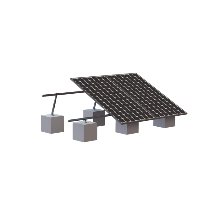 MONTAJE PARA 3 PANEL SOLAR, RIEL "8" DE 4050MM PARA MÓDULOS CON ESPESOR DE 35MM, VELOCIDAD DE VIENTO MÁX. 136KM/H (20° A 45°)-Montajes para Paneles-EPCOM POWERLINE-VEKTOR8R3M-Bsai Seguridad & Controles