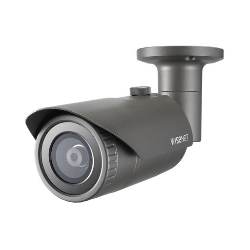 CÁMARA IP TIPO BALA ANTIVANDÁLICA 2 MEGAPÍXEL / LENTE 2.8MM / IR 20M / WDR 120DB / IP66 / H.265 & WISESTREAM-Cámaras IP-HANWHA TECHWIN WISENET-QNO-6012R-Bsai Seguridad & Controles