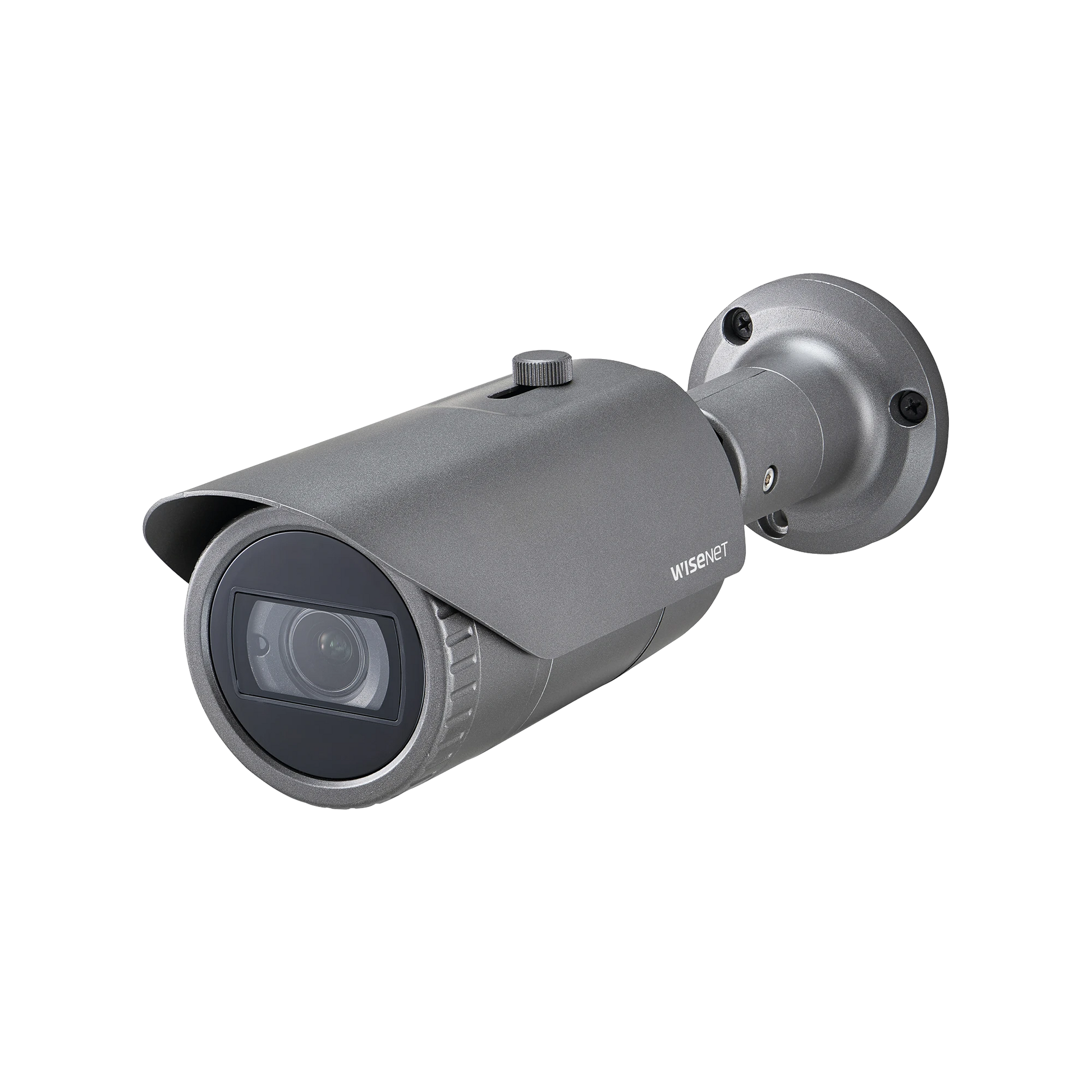 CÁMARA IP TIPO BALA ANTIVANDÁLICA 2 MEGAPÍXEL / LENTE VARIFOCAL 3.2 - 10MM / IR 30M / WDR 120DB / IP66 / H.265 & WISESTREAM-Cámaras IP-HANWHA TECHWIN WISENET-Bsai Seguridad & Controles
