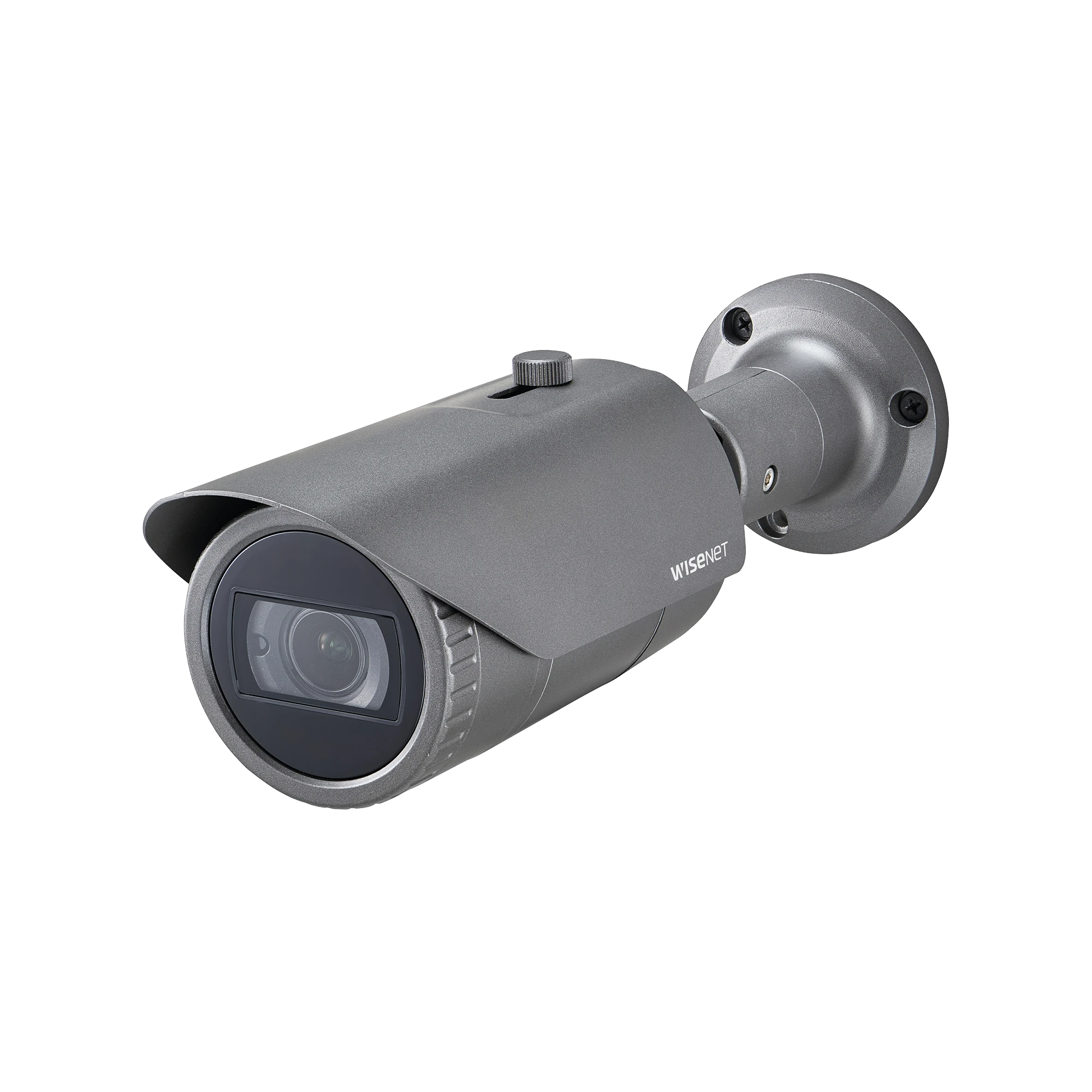 CÁMARA IP TIPO BALA ANTIVANDÁLICA 2 MEGAPÍXEL / LENTE VARIFOCAL 3.2 - 10MM / IR 30M / WDR 120DB / IP66 / H.265 & WISESTREAM-Cámaras IP-HANWHA TECHWIN WISENET-Bsai Seguridad & Controles