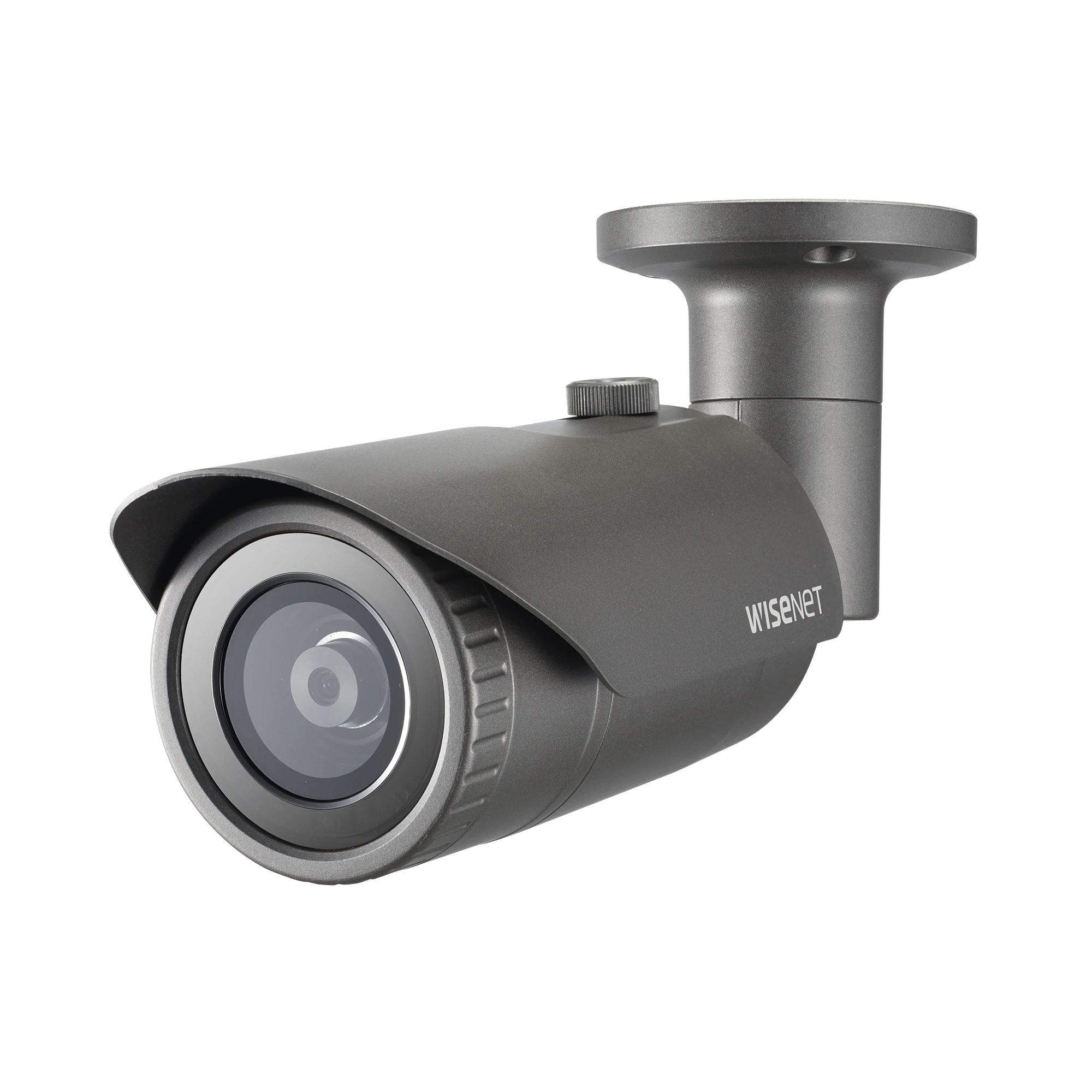 CÁMARA IP TIPO BALA ANTIVANDÁLICA 5 MEGAPÍXEL / LENTE 4 MM / IR 25M / WDR 120DB / IP66 / H.265 & WISESTREAM-Cámaras IP-HANWHA TECHWIN WISENET-Bsai Seguridad & Controles