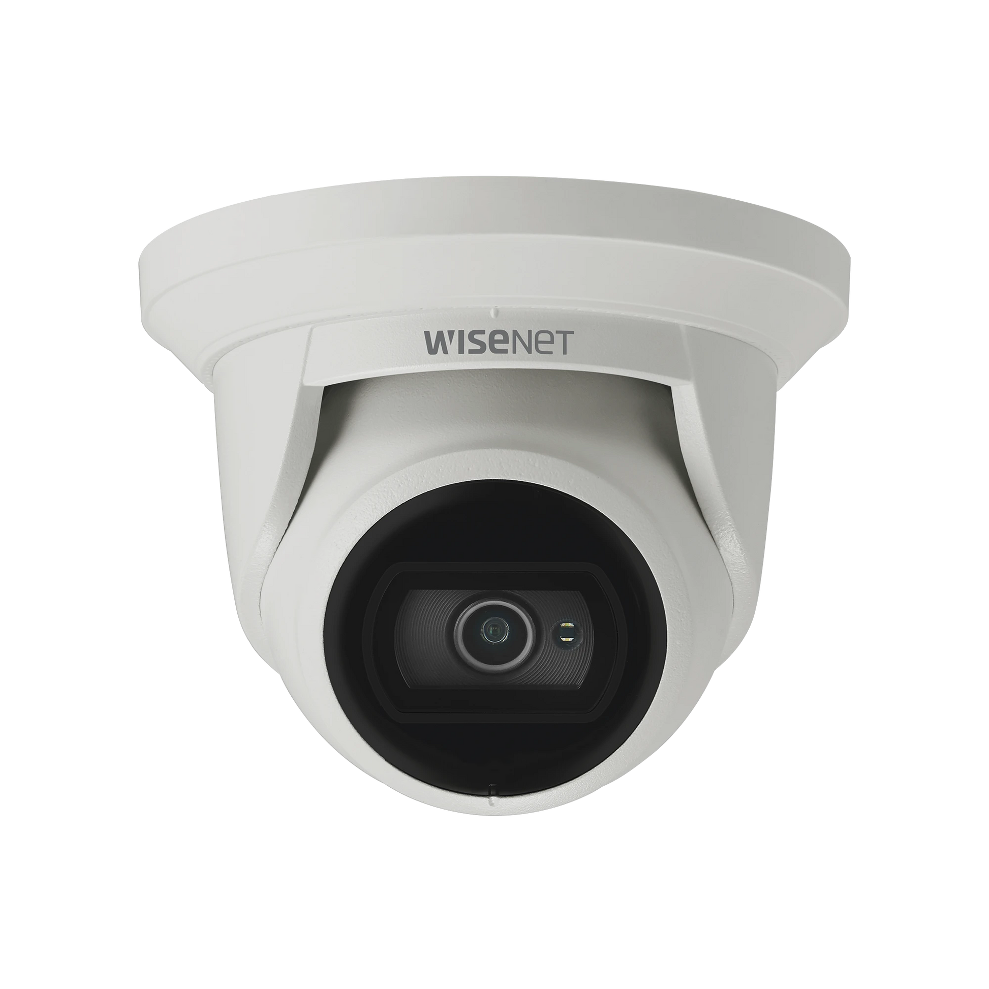 CÁMARA IP TIPO FLATEYE ANTIVANDÁLICA 5 MEGAPÍXEL / LENTE 2.8 MM / IR 20M / WDR 120DB / IP67 / IK10 / H.265 & WISESTREAM-Cámaras IP-HANWHA TECHWIN WISENET-Bsai Seguridad & Controles