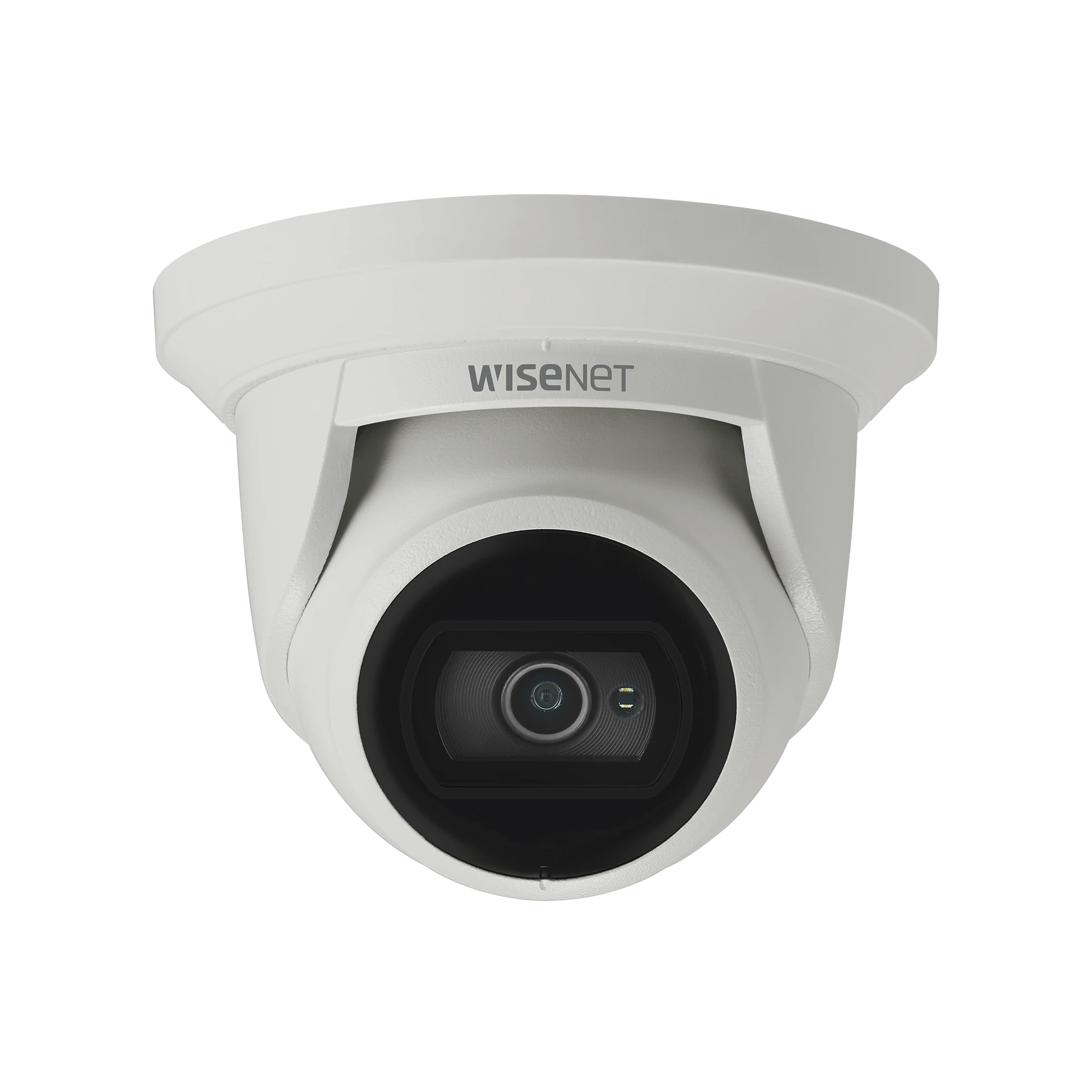 CÁMARA IP TIPO FLATEYE ANTIVANDÁLICA 5 MEGAPÍXEL / LENTE 2.8 MM / IR 20M / WDR 120DB / IP67 / IK10 / H.265 & WISESTREAM-Cámaras IP-HANWHA TECHWIN WISENET-Bsai Seguridad & Controles