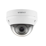 CÁMARA IP TIPO DOMO ANTIVANDÁLICO 2 MEGAPÍXEL / LENTE MOTORIZADO 3.2-10MM / IR 30M / WDR 120DB / IP66 / H.265 & WISESTREAM-Cámaras IP-HANWHA TECHWIN WISENET-Bsai Seguridad & Controles