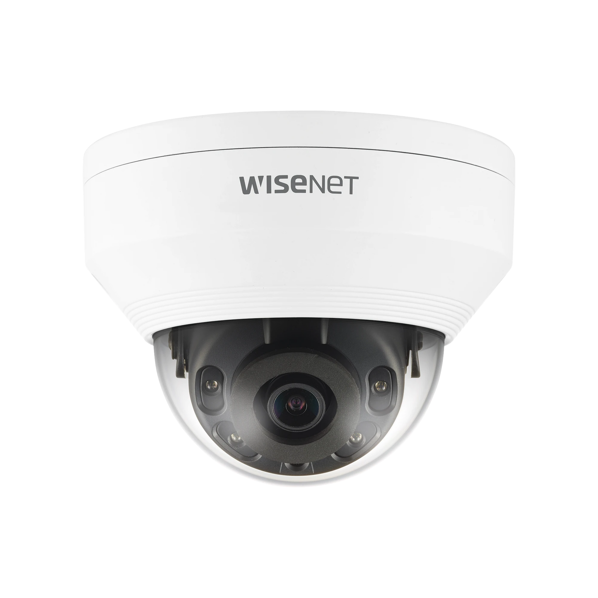 CÁMARA IP TIPO DOMO ANTIVANDÁLICA 5 MEGAPÍXEL / LENTE 2.8 MM / IR 20M / WDR 120DB / IP66 / H.265 & WISESTREAM-Cámaras IP-HANWHA TECHWIN WISENET-Bsai Seguridad & Controles
