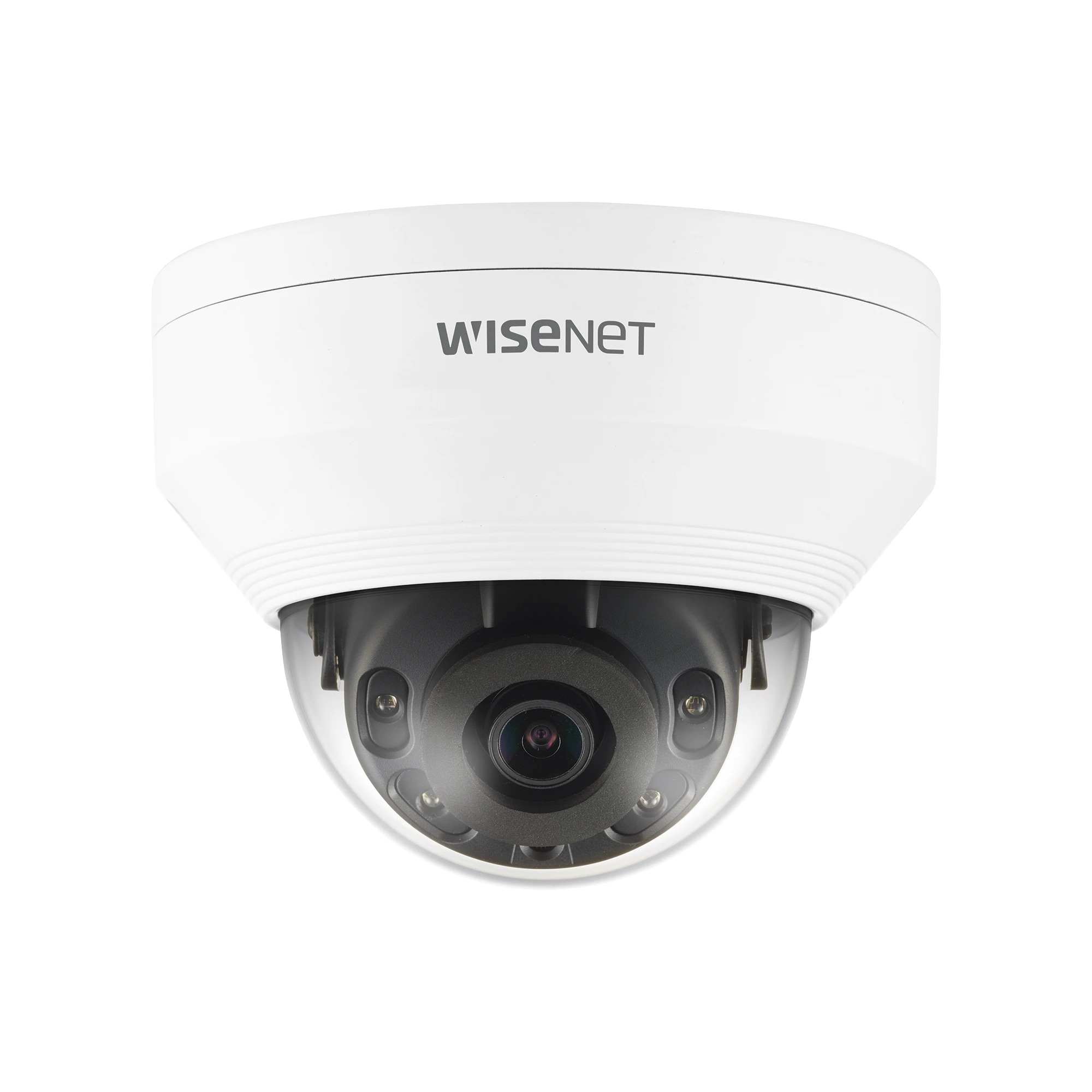 CÁMARA IP TIPO DOMO ANTIVANDÁLICA 5 MEGAPÍXEL / LENTE 2.8 MM / IR 20M / WDR 120DB / IP66 / H.265 & WISESTREAM-Cámaras IP-HANWHA TECHWIN WISENET-Bsai Seguridad & Controles