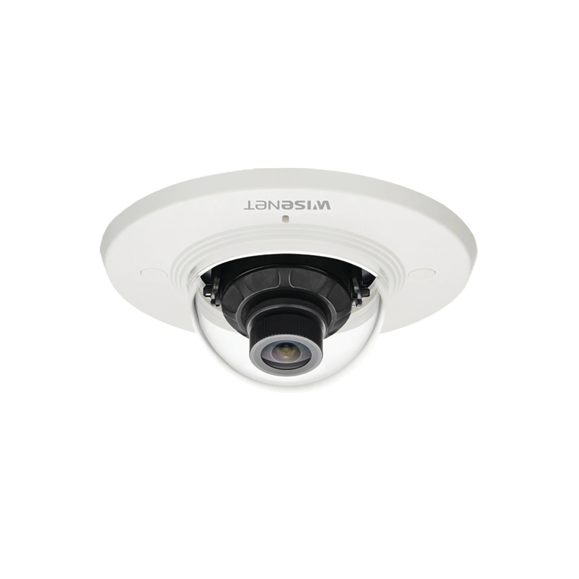 CÁMARA IP TIPO DOMO INTERIOR PARA PLAFÓN 5MP / LENTE 3.7MM / WDR 120DB / H.265 & WISESTREAM-Cámaras IP-HANWHA TECHWIN WISENET-Bsai Seguridad & Controles