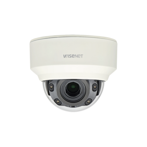 CÁMARA IP TIPO DOMO ANTIVANDÁLICO 2MP / LENTE MOTORIZADO 3.2-10MM / IR 30M / WDR 120DB / H.265 & WISESTREAM-Cámaras IP-HANWHA TECHWIN WISENET-XNV-L6080R-Bsai Seguridad & Controles