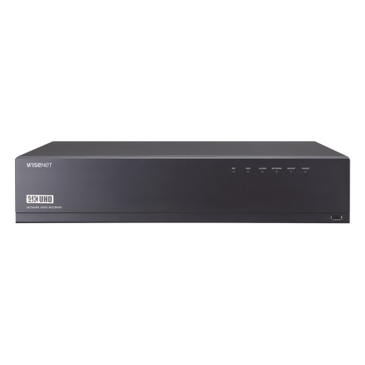 NVR DE 16 CANALES / 12MP / HASTA 4 DISCOS DUROS / SWITCH POE+ 16 PUERTOS / WISENET P2P / H.265 & WISESTREAM-Cámaras IP-HANWHA TECHWIN WISENET-XRN-1610SA-Bsai Seguridad & Controles