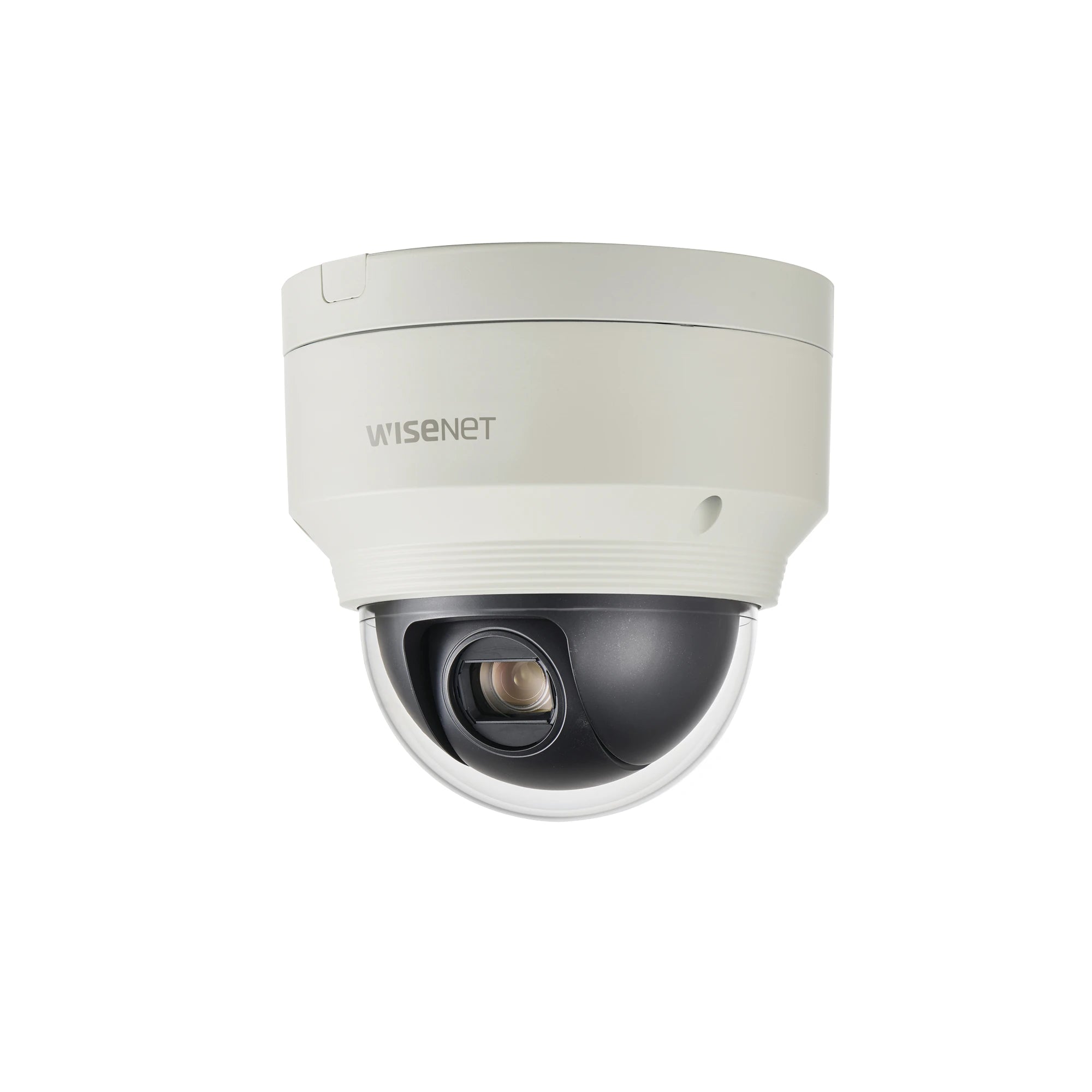 DOMO IP PTZ 2MP ANTIVANDÁLICO / 12X ZOOM OPTICO / AUTO SEGUIMIENTO / WDR 150DB / VIDEO ANALITICOS / H.265 & WISESTREAM-Cámaras IP-HANWHA TECHWIN WISENET-Bsai Seguridad & Controles