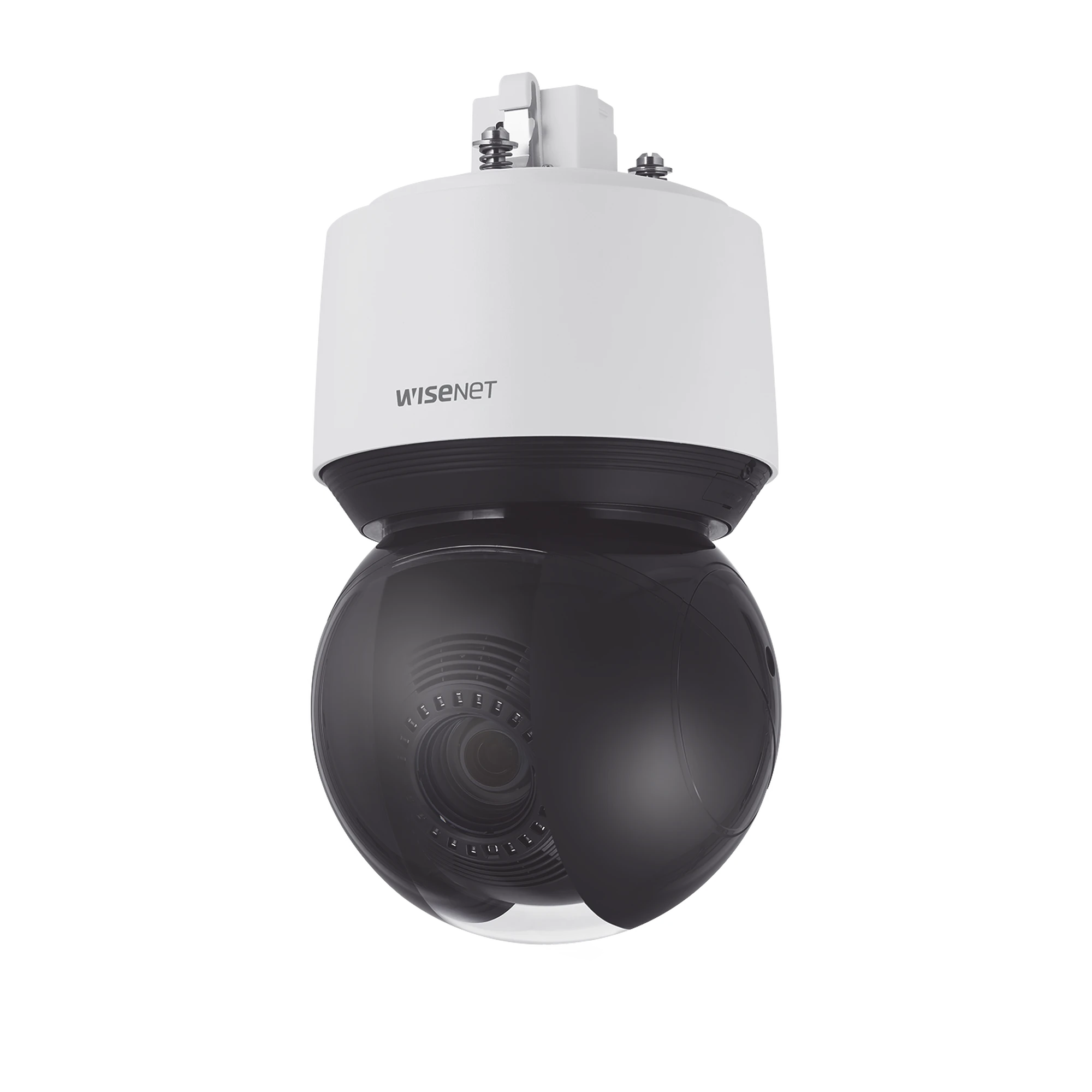 CÁMARA PTZ IP ANTIVANDÁLICA 6MP / IR 200M / 25X ZOOM ÓPTICO / IP66 / NEMA 4X / AUTO TRACKING / H.265 & WISESTREAM-Cámaras IP-HANWHA TECHWIN WISENET-Bsai Seguridad & Controles
