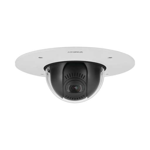 CÁMARA IP DOMO INTERIOR ANTIVANDÁLICO PTRZ 2MP / FÁCIL INSTALACIÓN EN PLAFÓN / LENTE MOTORIZADO 2.8-12MM / IR 50M / WDR 150DB / H.265 & WISESTREAM II-Cámaras IP-HANWHA TECHWIN WISENET-XND-6081FZ-Bsai Seguridad & Controles