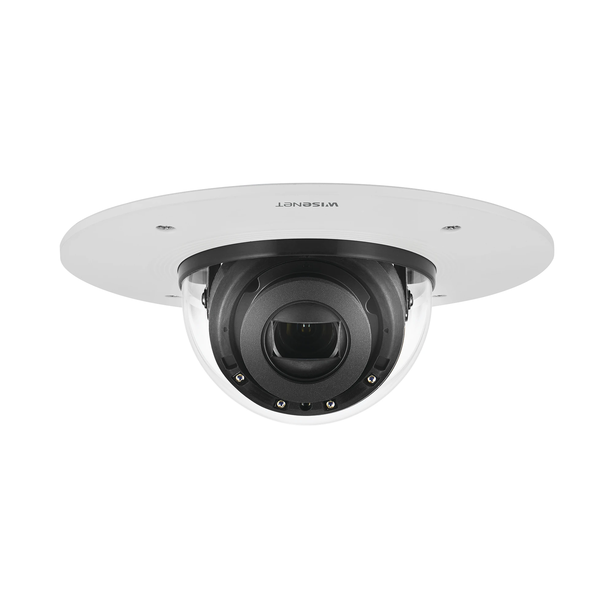 CÁMARA IP DOMO INTERIOR 2MP /FÁCIL DE INSTALAR EN PLAFÓN/ LENTE MOTORIZADO 2.8-12MM / IR 50M / WDR 150DB / H.265 & WISESTREAM II-Cámaras IP-HANWHA TECHWIN WISENET-Bsai Seguridad & Controles