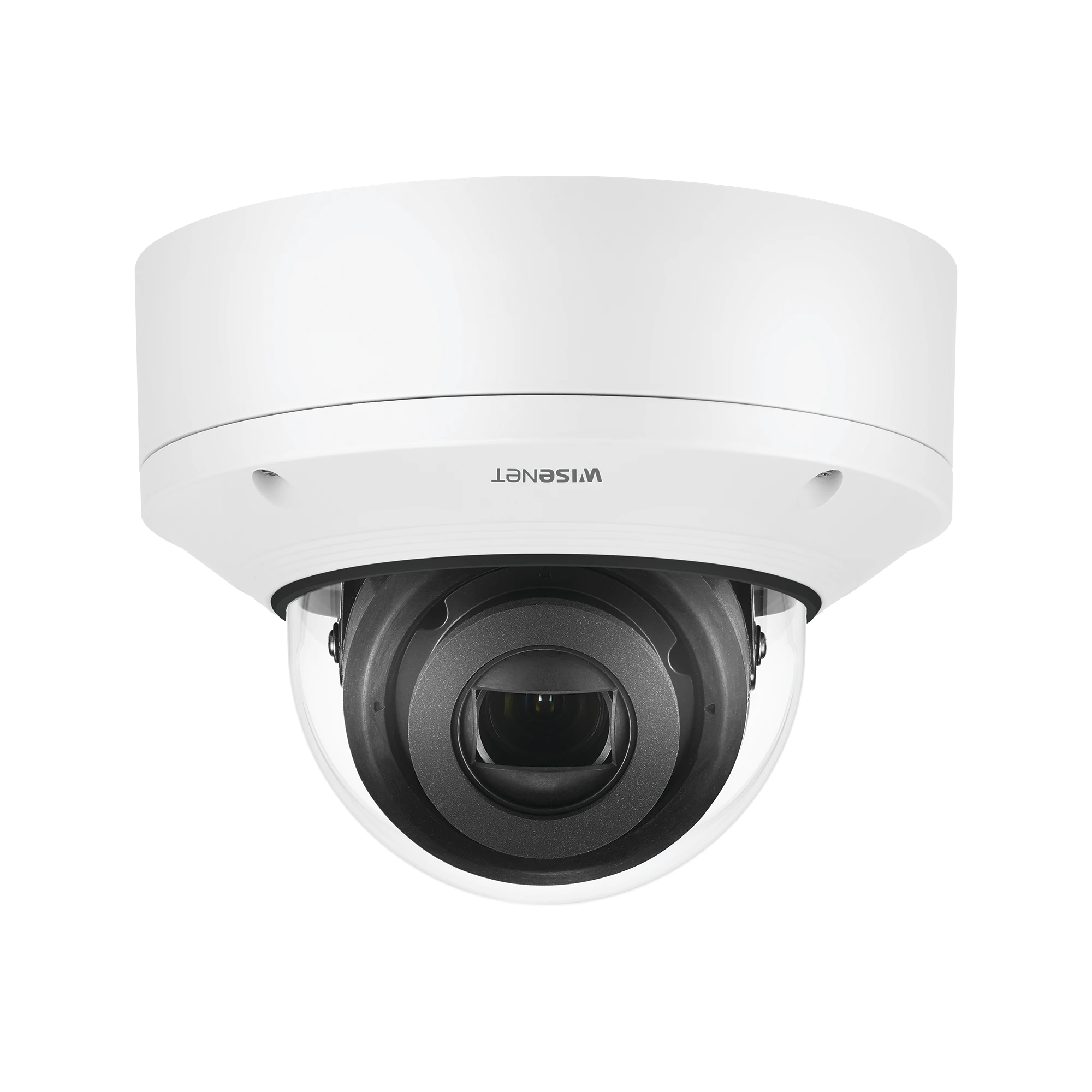CÁMARA IP DOMO INTERIOR ANTIVANDÁLICA 2MP / FÁCIL INSTALACIÓN / LENTE MOTORIZADO 2.8-12MM / WDR 150DB / H.265 & WISESTREAM II-Cámaras IP-HANWHA TECHWIN WISENET-Bsai Seguridad & Controles