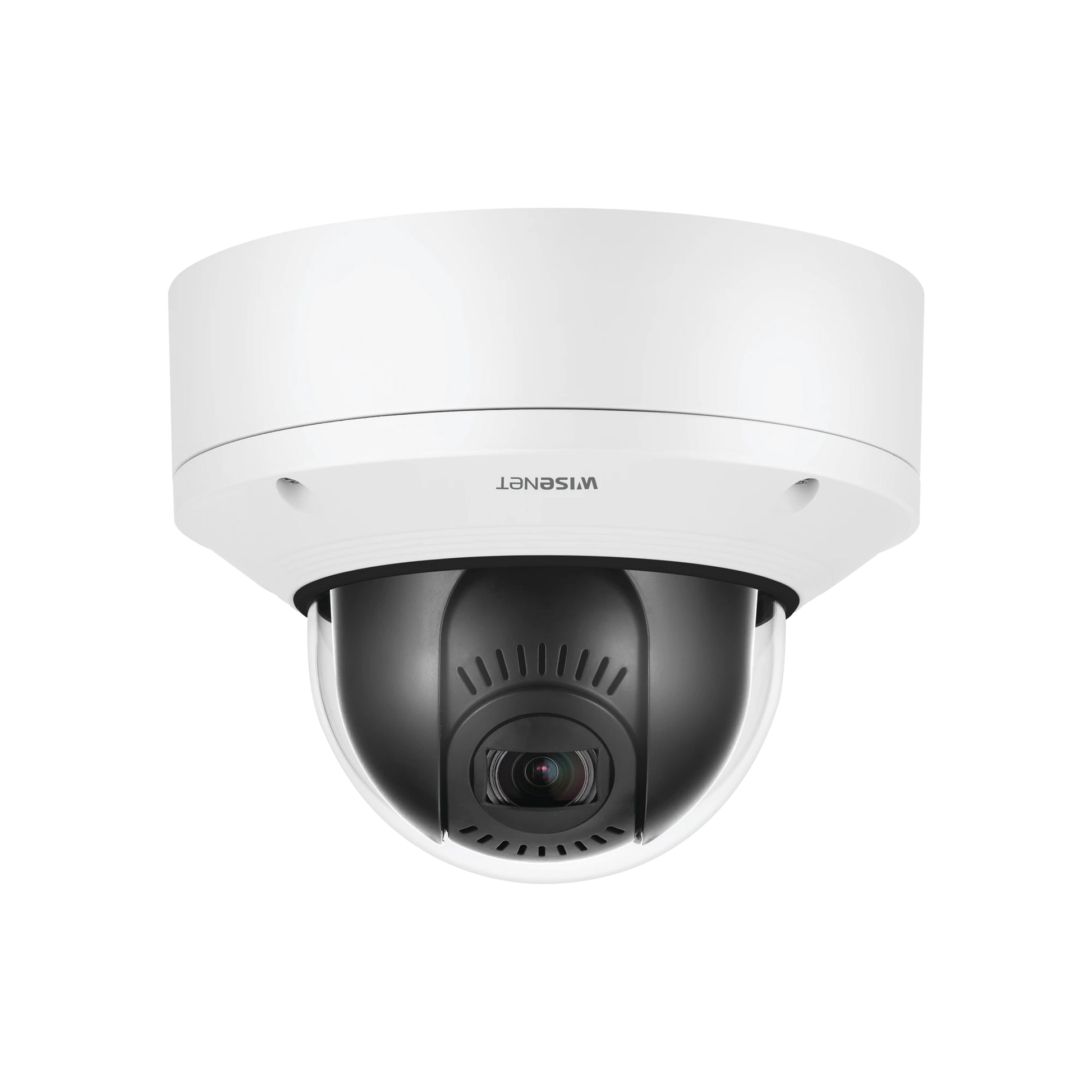 CÁMARA IP DOMO INTERIOR ANTIVANDÁLICO PTRZ 2MP / FÁCIL INSTALACIÓN / LENTE MOTORIZADO 2.8-12MM / IR 50M / WDR 150DB / H.265 & WISESTREAM II-Cámaras IP-HANWHA TECHWIN WISENET-Bsai Seguridad & Controles