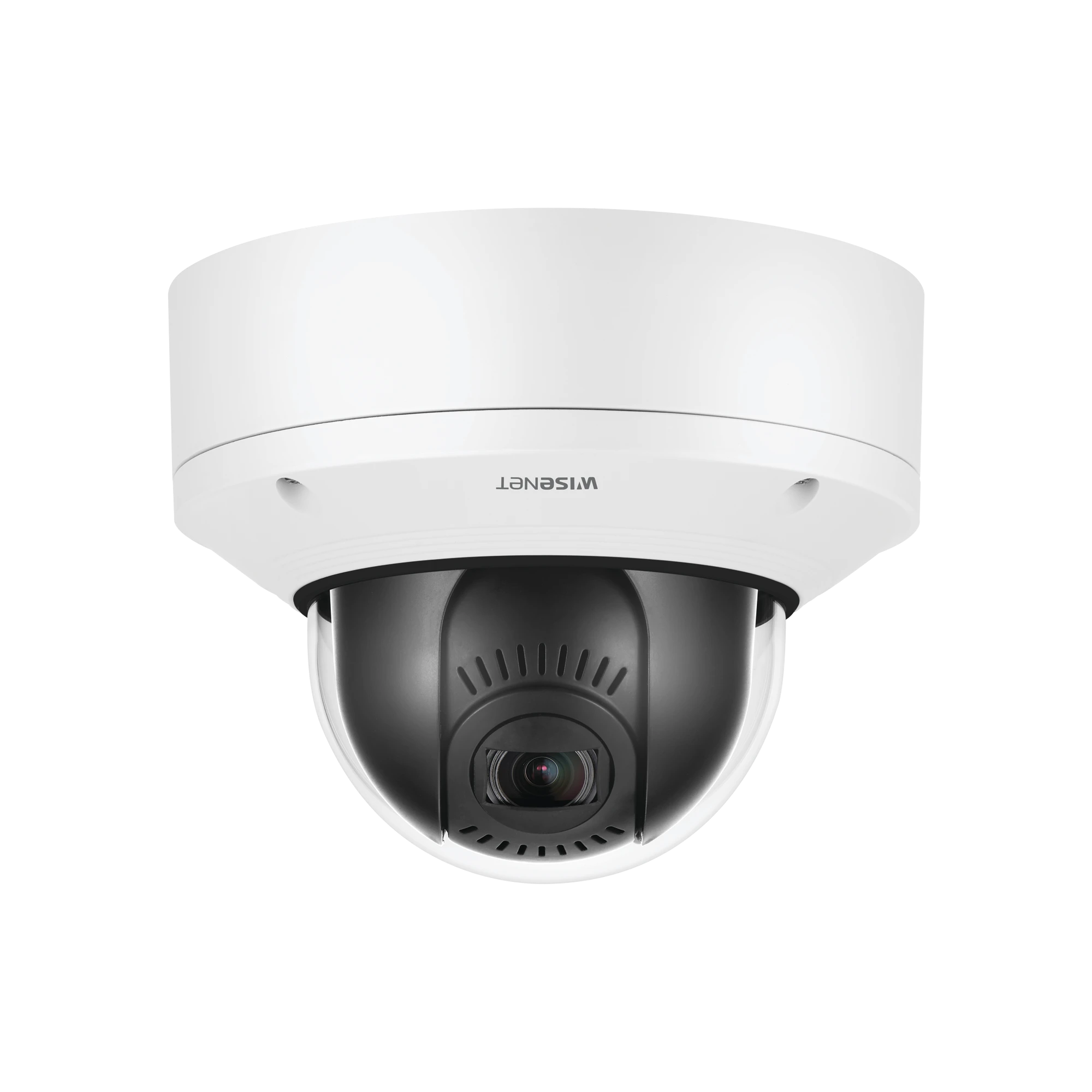 CÁMARA IP DOMO INTERIOR ANTIVANDÁLICO PTRZ 2MP / FÁCIL INSTALACIÓN / LENTE MOTORIZADO 2.8-12MM / IR 50M / WDR 150DB / H.265 & WISESTREAM II-Cámaras IP-HANWHA TECHWIN WISENET-Bsai Seguridad & Controles