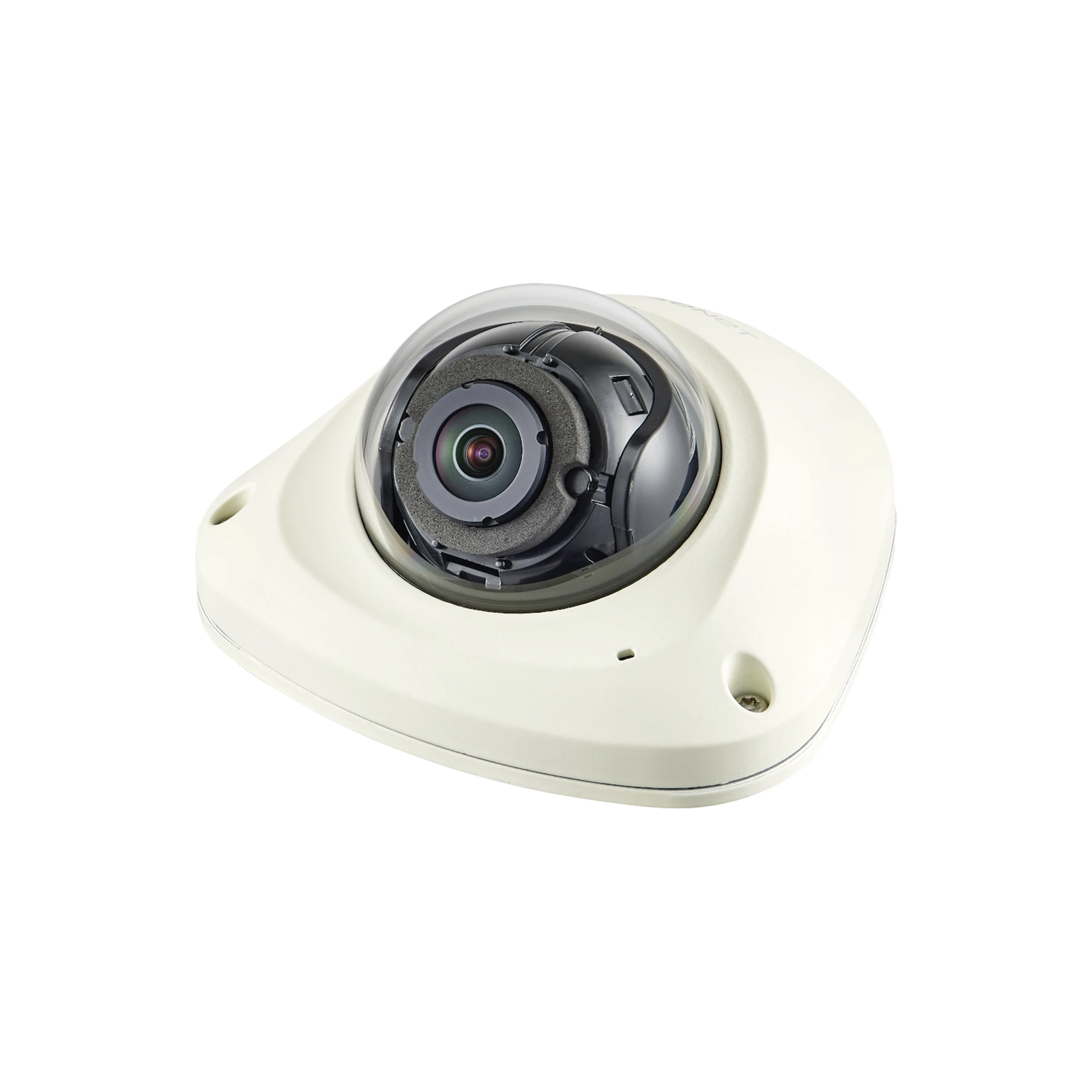 CÁMARA IP MINI DOMO ANTIVANDÁLICA 2MP / LENTE 2.4MM / WDR 150DB / IP66 / H.265 & WISESTREAM II-Cámaras IP-HANWHA TECHWIN WISENET-Bsai Seguridad & Controles
