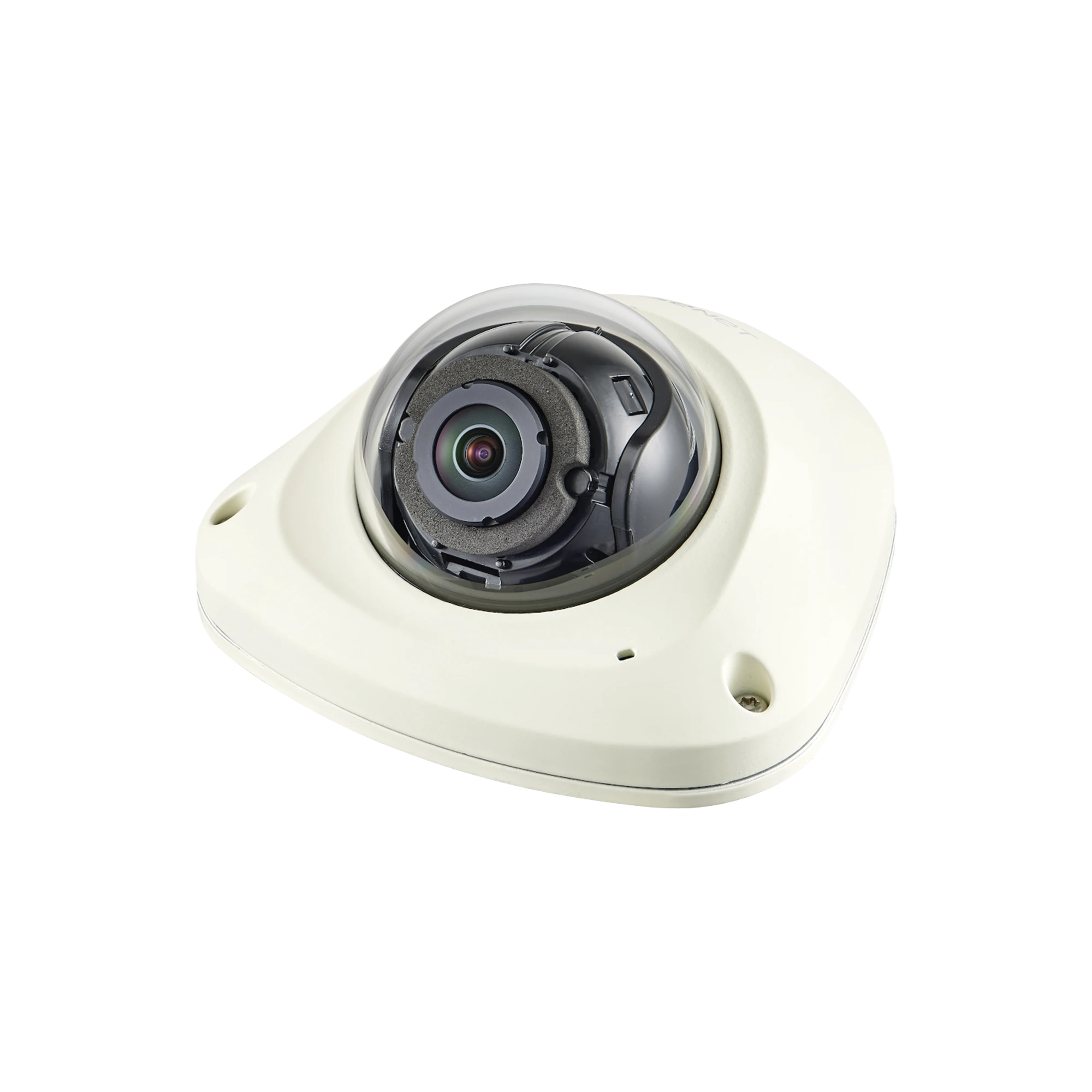 CÁMARA IP MINI DOMO ANTIVANDÁLICA 2MP / LENTE 2.4MM / WDR 150DB / IP66 / H.265 & WISESTREAM II-Cámaras IP-HANWHA TECHWIN WISENET-Bsai Seguridad & Controles