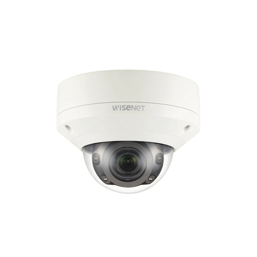 CÁMARA IP TIPO DOMO ANTIVANDÁLICO 2MP / LENTE MOTORIZADO 2.8-12MM / IR 50M / WDR 150DB / H.265 & WISESTREAM II-Cámaras IP-HANWHA TECHWIN WISENET-XNV-6080R-Bsai Seguridad & Controles