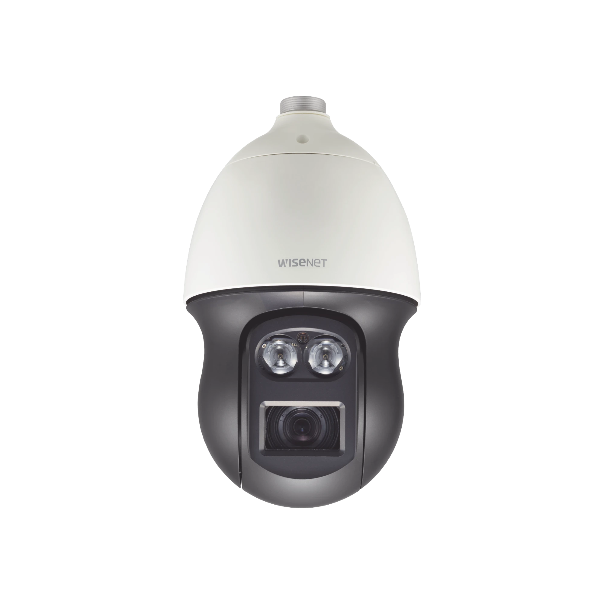 DOMO IP PTZ 2MP ANTIVANDÁLICO / 55X ZOOM ÓPTICO / IR 500M / WDR 120DB / AUTO TRACKING / VIDEO ANALÍTICOS / H.265 & WISESTREAM II-Cámaras IP-HANWHA TECHWIN WISENET-Bsai Seguridad & Controles