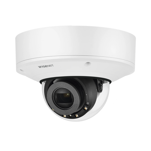 CÁMARA IP DOMO EXTERIOR ANTIVANDÁLICO 2MP / LENTE MOTORIZADO 2.8-12MM / EXTENSOR POE / IR 50M / WDR 150DB / H.265 & WISESTREAM II-Cámaras IP-Hanwha Techwin Wisenet-XNV-6081RE-Bsai Seguridad & Controles