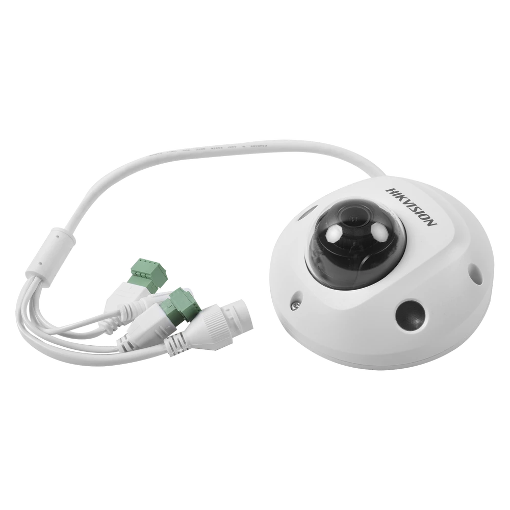 MINI DOMO IP 4 MEGAPIXEL / LENTE 2.8 MM / 10 MTS IR EXIR / MICROFONO INTERCONSTRUIDO / IP66 / IK08 / POE / ENTRADA Y SALIDA DE AUDIO Y ALARMA / H.265+-Cámaras IP-HIKVISION-Bsai Seguridad & Controles
