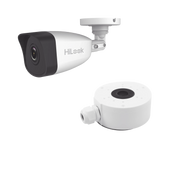 KIT DE CÁMARA + MONTAJE / BALA IP 4 MEGAPIXEL / 30 MTS IR / EXTERIOR IP67 / POE / WDR 120 DB / LENTE 2.8 MM / H.265+-Cámaras IP-HiLook by HIKVISION-Bsai Seguridad & Controles