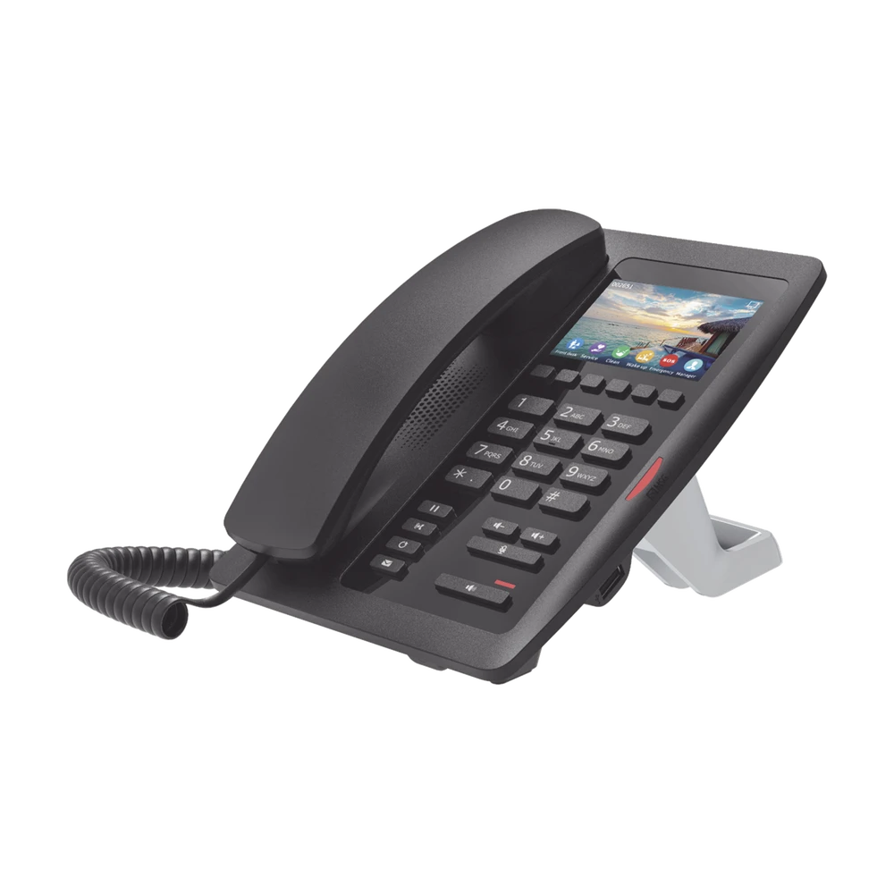 (H5W COLOR NEGRO)TELÉFONO IP WIFI PARA HOTELERÍA, PROFESIONAL DE GAMA ALTA CON PANTALLA LCD DE 3.5 PULGADAS A COLOR, 6 TECLAS PROGRAMABLES PARA SERVICIO RÁPIDO (HOTLINE) POE-VoIP y Telefonía IP-FANVIL-Bsai Seguridad & Controles