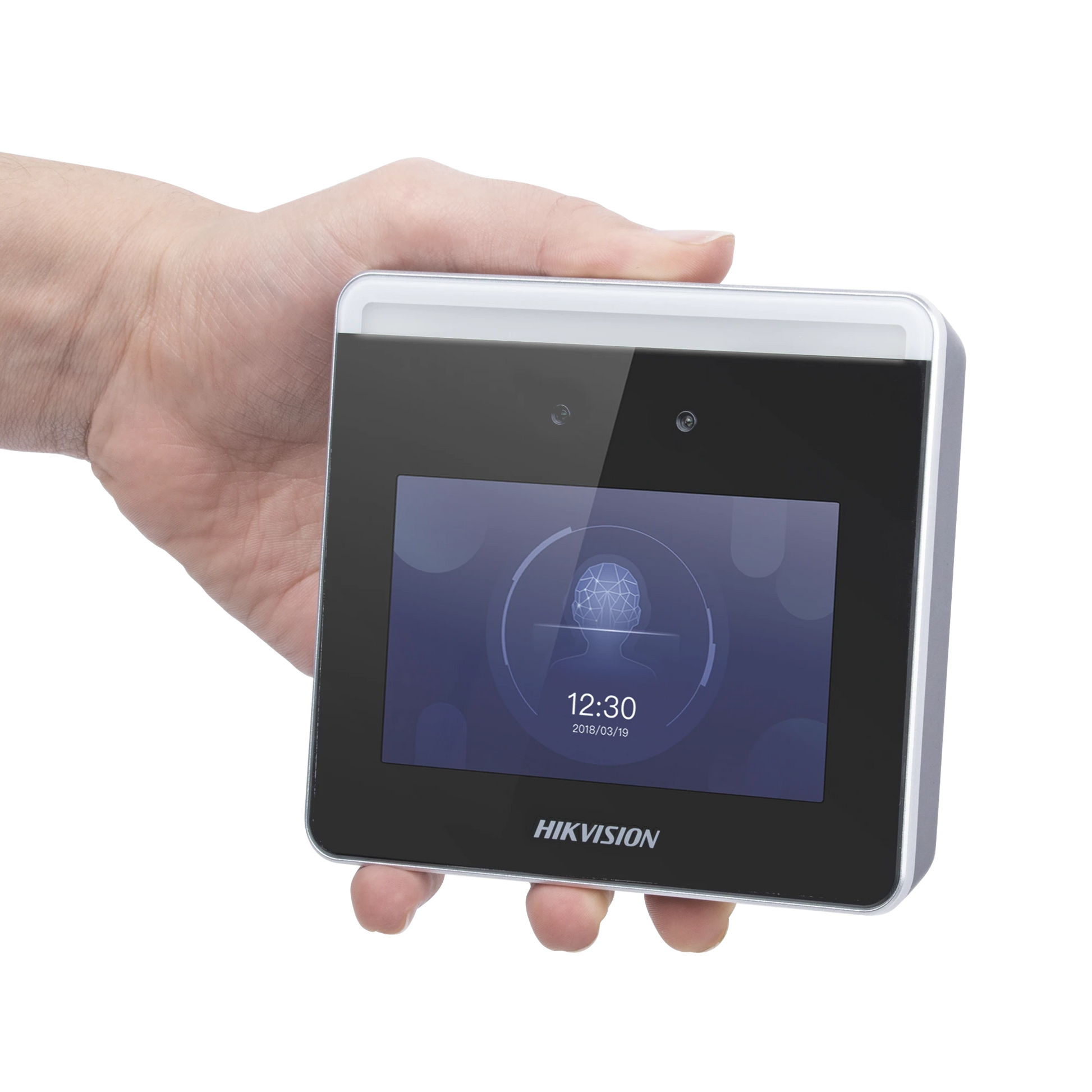 TERMINAL WIFI DE RECONOCIMIENTO FACIAL ULTRA RÁPIDO Y LECTURA DE CÓDIGOS QR / ASISTENCIA + CONTROL DE ACCESO / SOPORTA APP DE HIK-CONNECT (P2P) / HASTA 1.5 MTS DE RECONOCIMIENTO INCLUSO EN MOVIMIENTO-Acceso SIN CONTACTO-HIKVISION-Bsai Seguridad & Controles