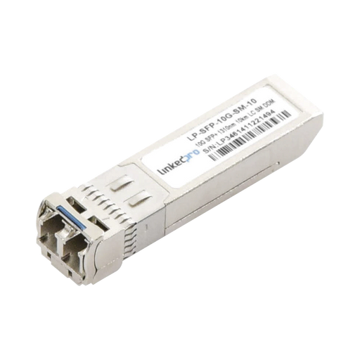 TRANSCEPTOR SFP+ (MINI-GBIC) / MONOMODO / 10 GBPS DE VELOCIDAD / CONECTORES LC DÚPLEX / HASTA 10 KM DE DISTANCIA-Networking-LINKEDPRO BY EPCOM-LP-SFP-10G-SM-10-Bsai Seguridad & Controles