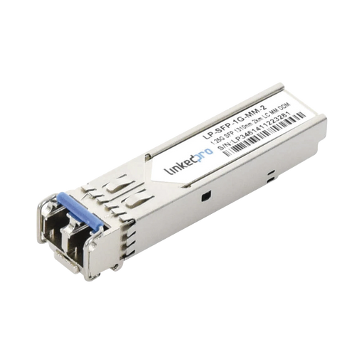 TRANSCEPTOR SFP (MINI-GBIC) / MULTIMODO / 1.25 GBPS DE VELOCIDAD / CONECTORES LC DÚPLEX / HASTA 2 KM DE DISTANCIA-Networking-LINKEDPRO BY EPCOM-LP-SFP-1G-MM-2-Bsai Seguridad & Controles