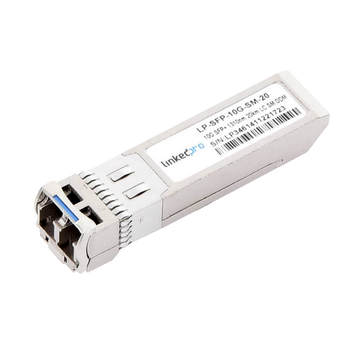 TRANSCEPTOR SFP+ (MINI-GBIC) / MONOMODO / 10 GBPS DE VELOCIDAD / CONECTORES LC DÚPLEX / HASTA 20 KM DE DISTANCIA-Networking-LINKEDPRO BY EPCOM-LP-SFP-10G-SM-20-Bsai Seguridad & Controles