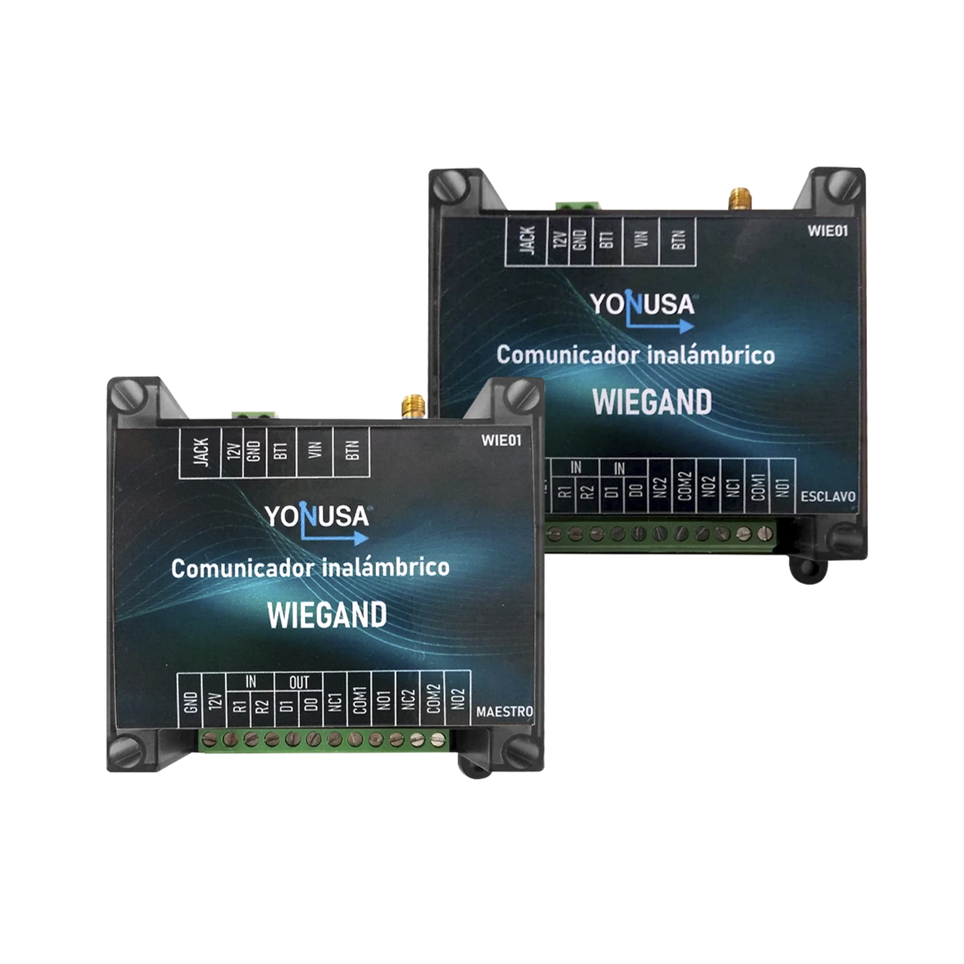 CONVERTIDOR DE LECTORA PARA CONTROL DE ACCESO (CABLEADO A INALÁMBRICO) / 1 WIEGAND / 2 RELEVADORES / 2 ENTRADAS / HASTA 3 KM DE DISTANCIA-Accesorios-YONUSA-Bsai Seguridad & Controles