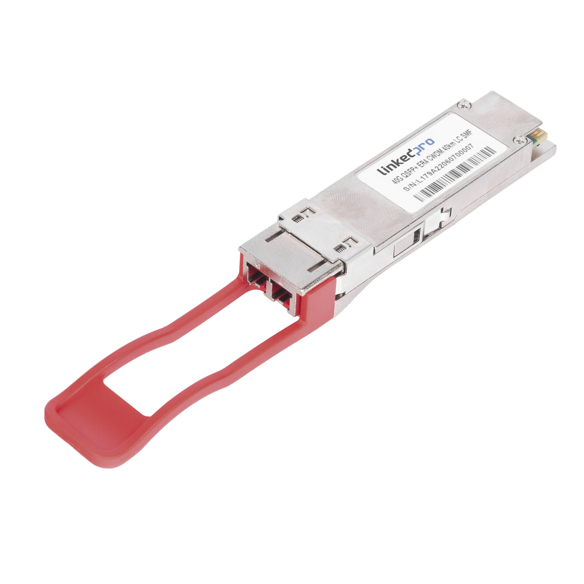 TRANSCEPTOR QSFP+ (MINI-GBIC) / MONOMODO / 40 GBPS DE VELOCIDAD / CONECTORES LC DÚPLEX / HASTA 40 KM DE DISTANCIA-Networking-LINKEDPRO BY EPCOM-Bsai Seguridad & Controles
