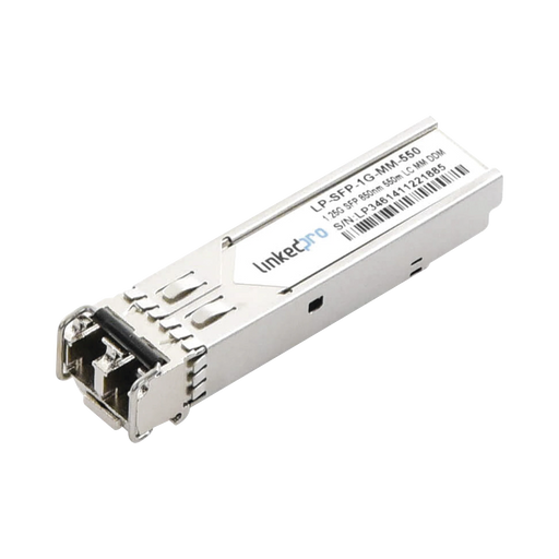 TRANSCEPTOR SFP (MINI-GBIC) / MULTIMODO / 1.25 GBPS DE VELOCIDAD / CONECTORES LC DÚPLEX / HASTA 550 M DE DISTANCIA-Networking-LINKEDPRO BY EPCOM-LP-SFP-1G-MM-550-Bsai Seguridad & Controles