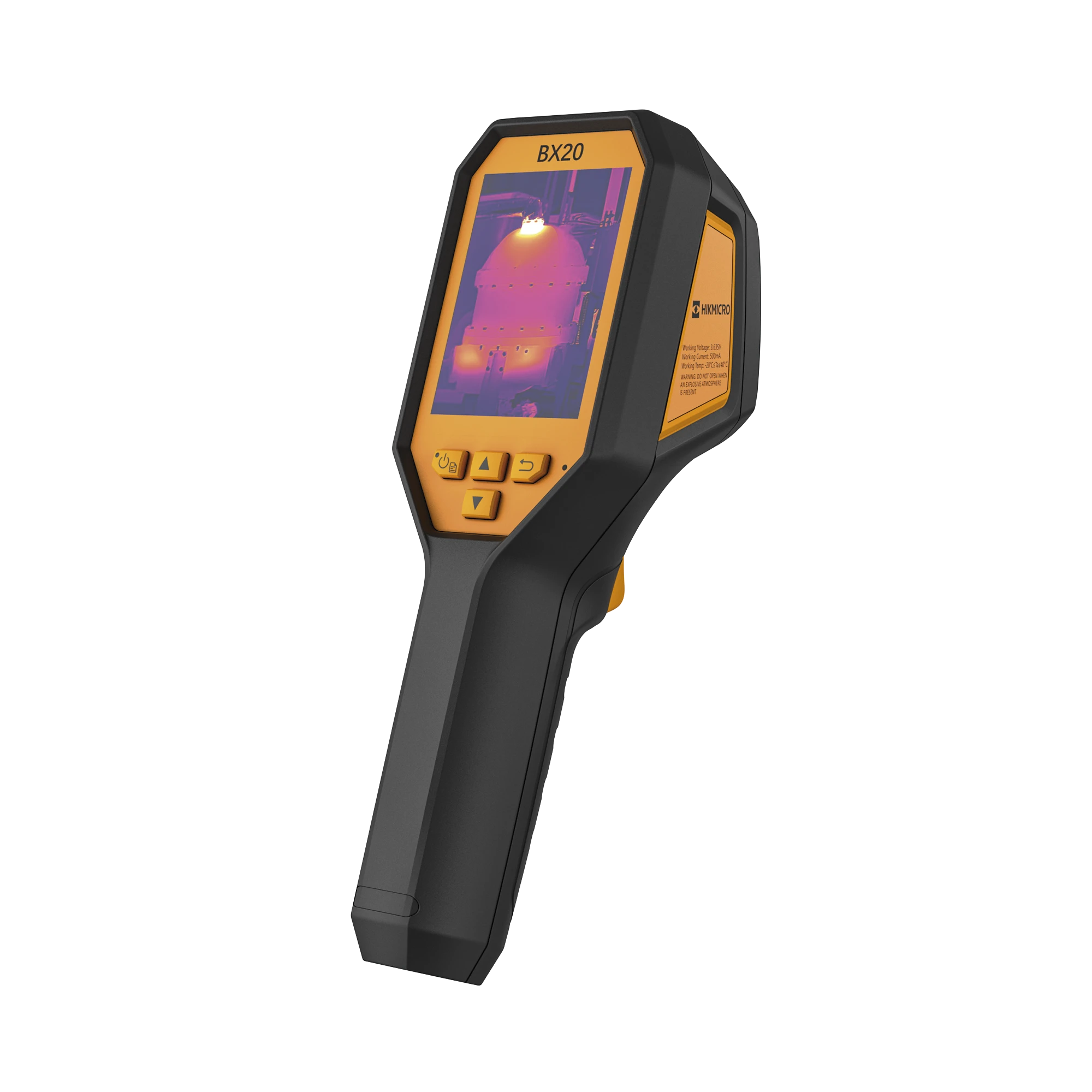 BX20 - CÁMARA TERMOGRÁFICA PORTÁTIL ANTIEXPLOSIÓN DUAL / LENTE TÉRMICO 6.9 MM (256 X 192) / LENTE ÓPTICO (8 MEGAPIXEL) / WIFI / IP54 / Z MICROSD HASTA 64 GB / HASTA 6 HORAS DE FUNCIONAMIENTO CONTINUO-Cámaras IP y NVRs-HIKMICRO-Bsai Seguridad & Controles