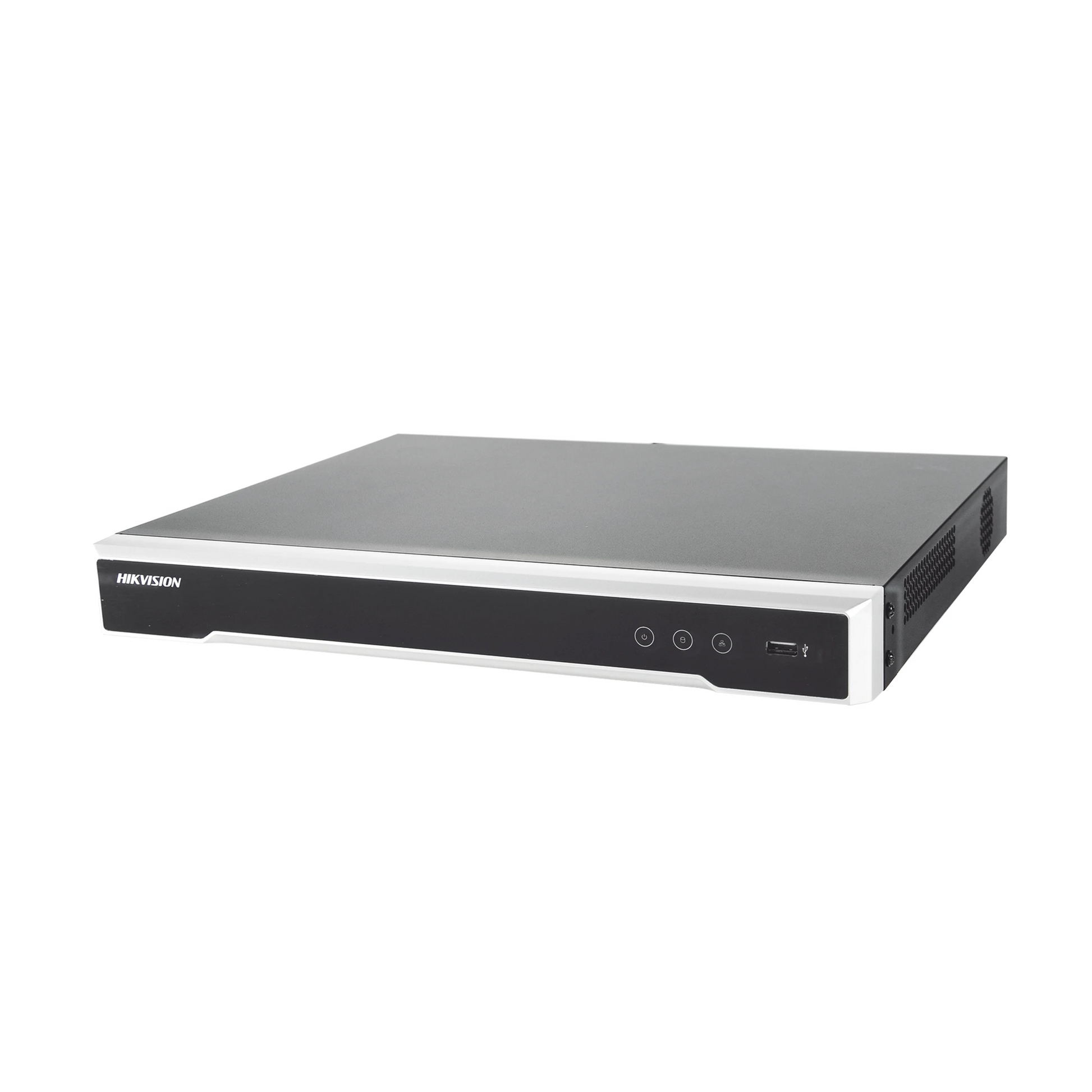 NVR 8 MEGAPIXEL (4K) / 16 CANALES IP / 16 PUERTOS POE+ / SOPORTA CÁMARAS CON ACUSENSE / 2 BAHÍAS DE DISCO DURO / SWITCH POE 300 MTS / HDMI EN 4K-Cámaras IP-HIKVISION-Bsai Seguridad & Controles