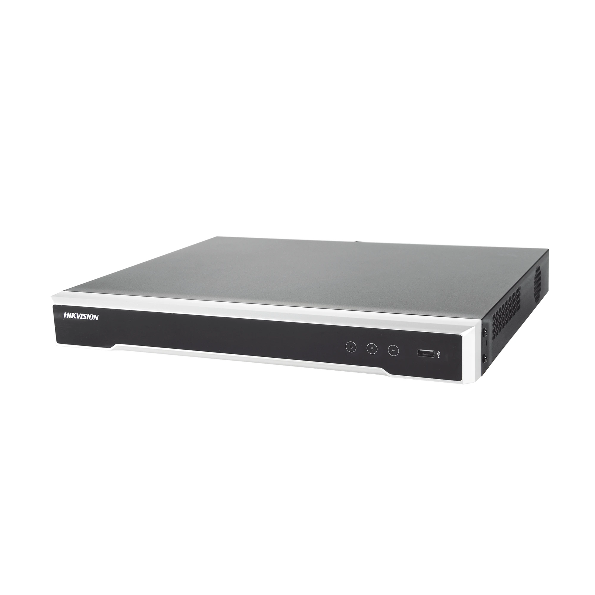 NVR 8 MEGAPIXEL (4K) / 16 CANALES IP / 16 PUERTOS POE+ / SOPORTA CÁMARAS CON ACUSENSE / 2 BAHÍAS DE DISCO DURO / SWITCH POE 300 MTS / HDMI EN 4K-Cámaras IP-HIKVISION-Bsai Seguridad & Controles