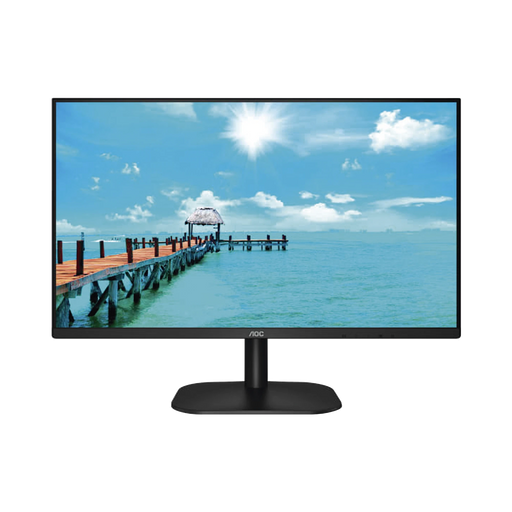 MONITOR LED DE 27 VESA, RESOLUCIÓN 1920 X 1080 PIXELES, ENTRADAS DE VIDEO VGA / HDMI. PANEL IPS LCD BACKLIGHT LED. ULTRA DELGADO-Monitores-AOC-27B2H-Bsai Seguridad & Controles