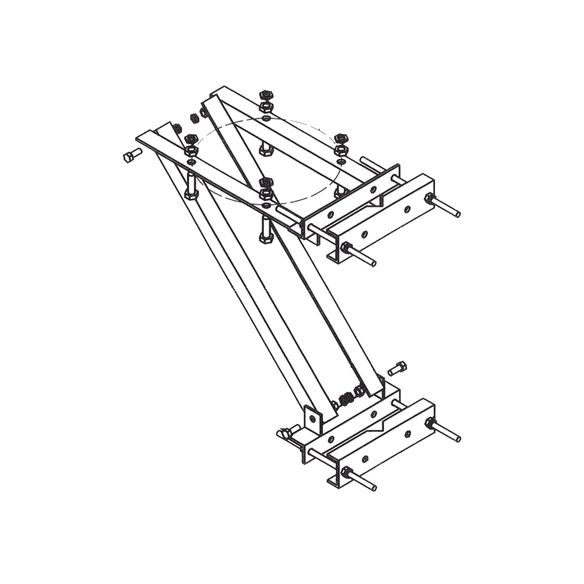 HERRAJE PARA MONTAJE DE LÁMPARAS DE OBSTRUCCIÓN LEDBEACON Y LONESTAR.-Torres y Mástiles-TWR-Bsai Seguridad & Controles