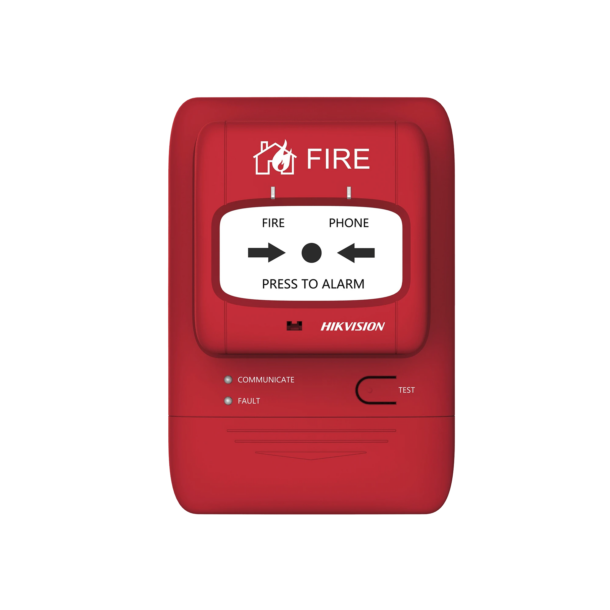 (HIKFIRE) BOTÓN MANUAL DE ALARMA CONTRA INCENDIOS / COMUNICACIÓN LORA / INDICADOR MULTICOLOR / RESETEO CON LLAVE / INSTALACIÓN EN PARED-Dispositivos Convencionales-HIKVISION-J-SAP-HK1104-Bsai Seguridad & Controles