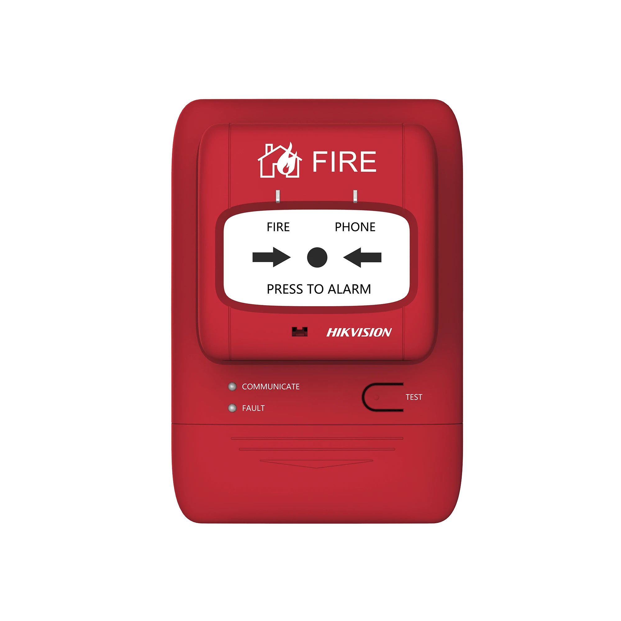 (HIKFIRE) BOTÓN MANUAL DE ALARMA CONTRA INCENDIOS / COMUNICACIÓN LORA / INDICADOR MULTICOLOR / RESETEO CON LLAVE / INSTALACIÓN EN PARED-Dispositivos Convencionales-HIKVISION-J-SAP-HK1104-Bsai Seguridad & Controles