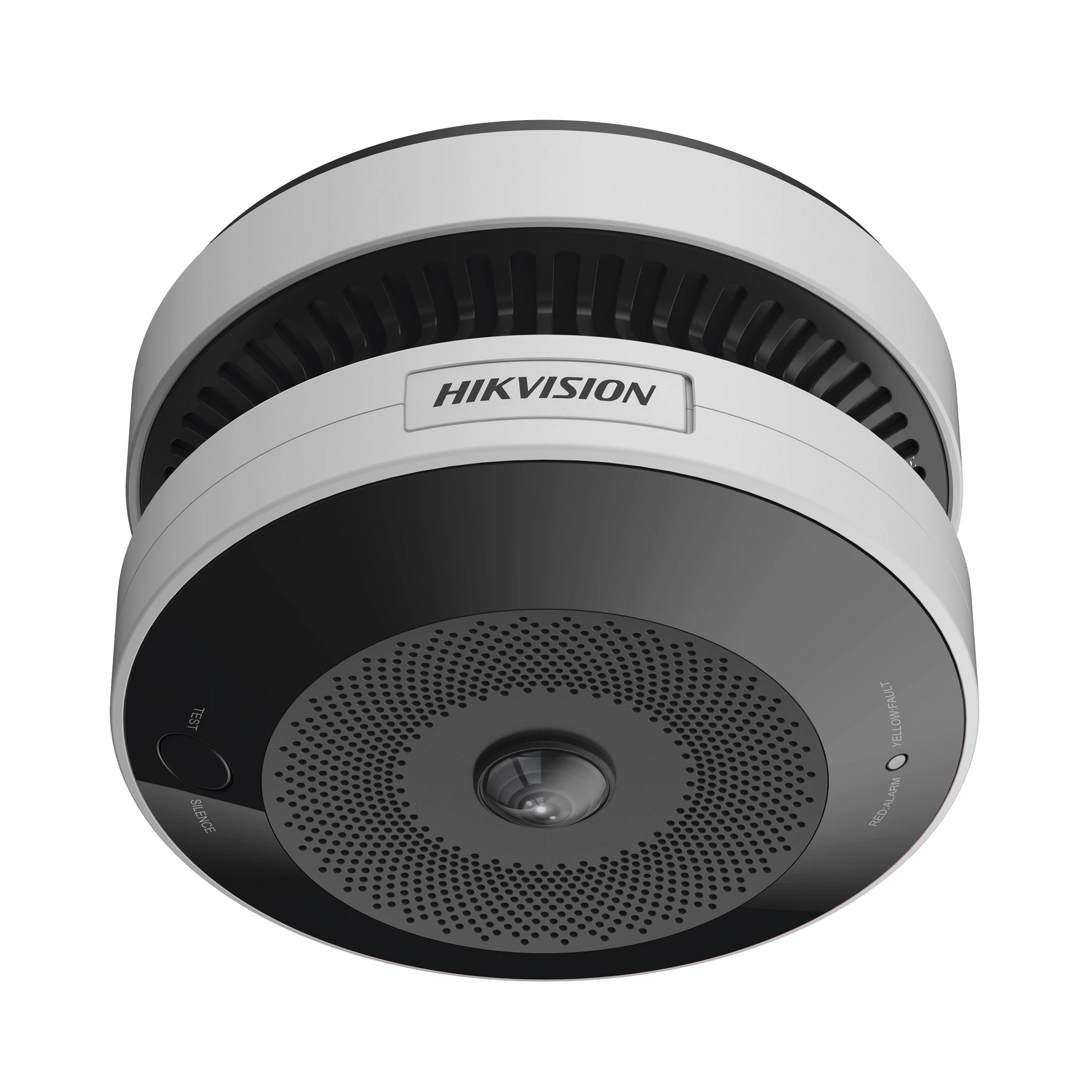 (HIKFIRE) MINI FISHEYE IP 4 MEGAPIXEL CON DETECTOR DE HUMO / AUTÓNOMO / ENTRADA Y SALIDA DE ALARMA / 15 MTS IR / POE / WDR 120 DB / ALARMA DE 85 DB / MICROSD 128GB-Cámaras IP y NVRs-HIKVISION-HF-VS409-Bsai Seguridad & Controles