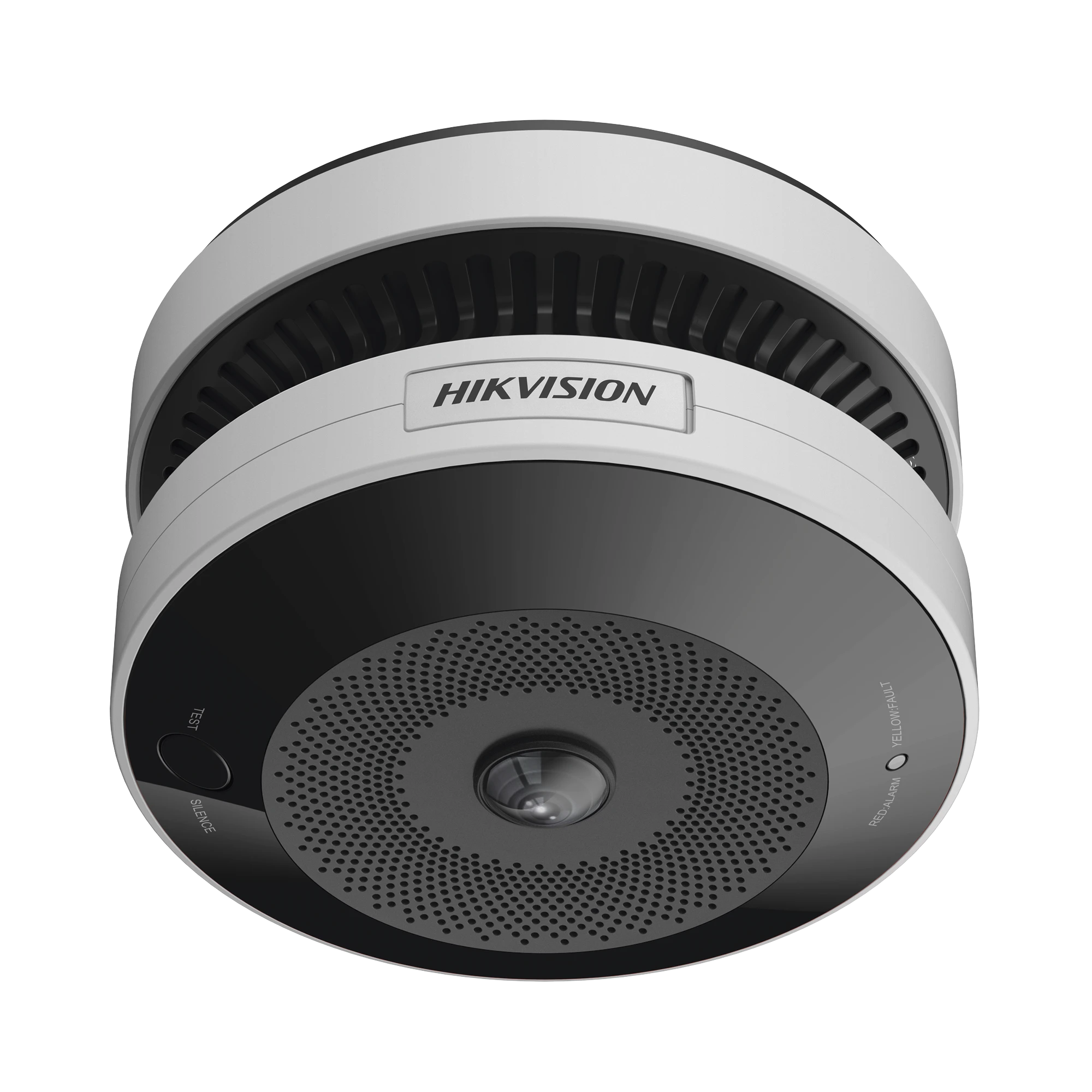 (HIKFIRE) MINI FISHEYE IP 4 MEGAPIXEL CON DETECTOR DE HUMO / AUTÓNOMO / ENTRADA Y SALIDA DE ALARMA / 15 MTS IR / POE / WDR 120 DB / ALARMA DE 85 DB / MICROSD 128GB-Cámaras IP y NVRs-HIKVISION-HF-VS409-Bsai Seguridad & Controles