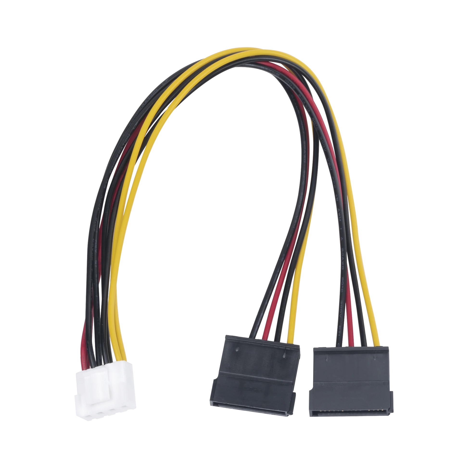 CABLE DOBLE DE CORRIENTE SATA / COMPATIBLE CON DVRS EPCOM / HIKVISION-Almacenamiento-HIKVISION-Bsai Seguridad & Controles