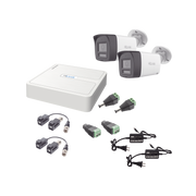 KIT HILOOK AUDIO BIDIRECCIONAL TURBOHD 1080P / DVR 4 CANALES / 2 CÁMARAS BALA (EXTERIOR) CON BOCINA Y MICROFÓNO INTEGRADO / 2 FUENTES DE PODER / ACCESORIOS-Kits- Sistemas Completos-HILOOK BY HIKVISION-Bsai Seguridad & Controles