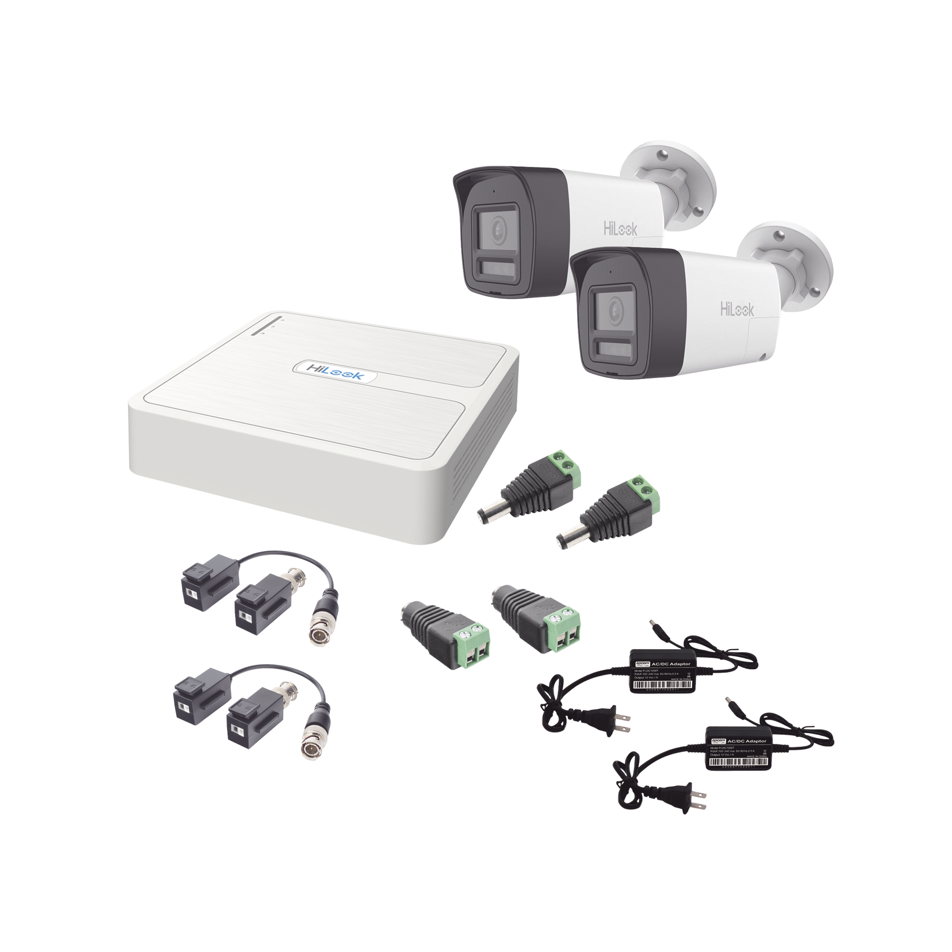 KIT HILOOK AUDIO BIDIRECCIONAL TURBOHD 1080P / DVR 4 CANALES / 2 CÁMARAS BALA (EXTERIOR) CON BOCINA Y MICROFÓNO INTEGRADO / 2 FUENTES DE PODER / ACCESORIOS-Kits- Sistemas Completos-HILOOK BY HIKVISION-Bsai Seguridad & Controles