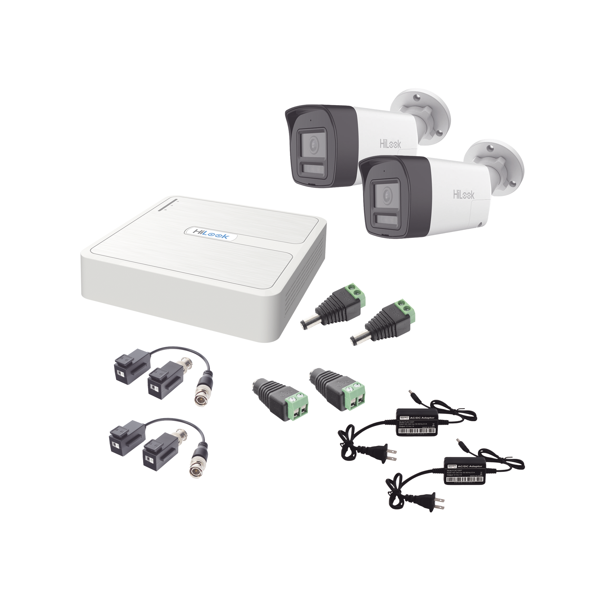 KIT HILOOK AUDIO BIDIRECCIONAL TURBOHD 1080P / DVR 4 CANALES / 2 CÁMARAS BALA (EXTERIOR) CON BOCINA Y MICROFÓNO INTEGRADO / 2 FUENTES DE PODER / ACCESORIOS-Kits- Sistemas Completos-HILOOK BY HIKVISION-Bsai Seguridad & Controles